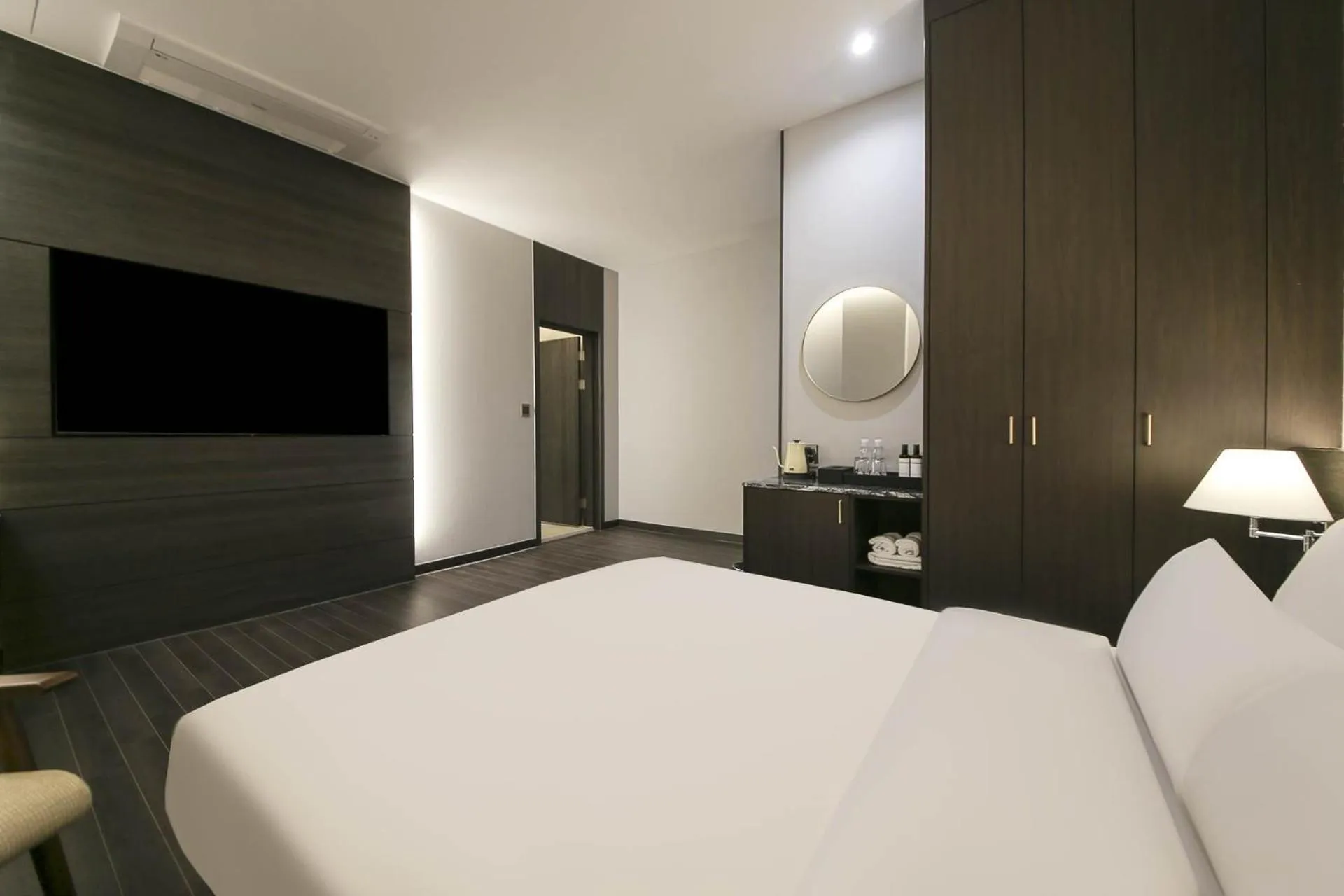 Bed in H Avenue Hotel Sangmu Branch