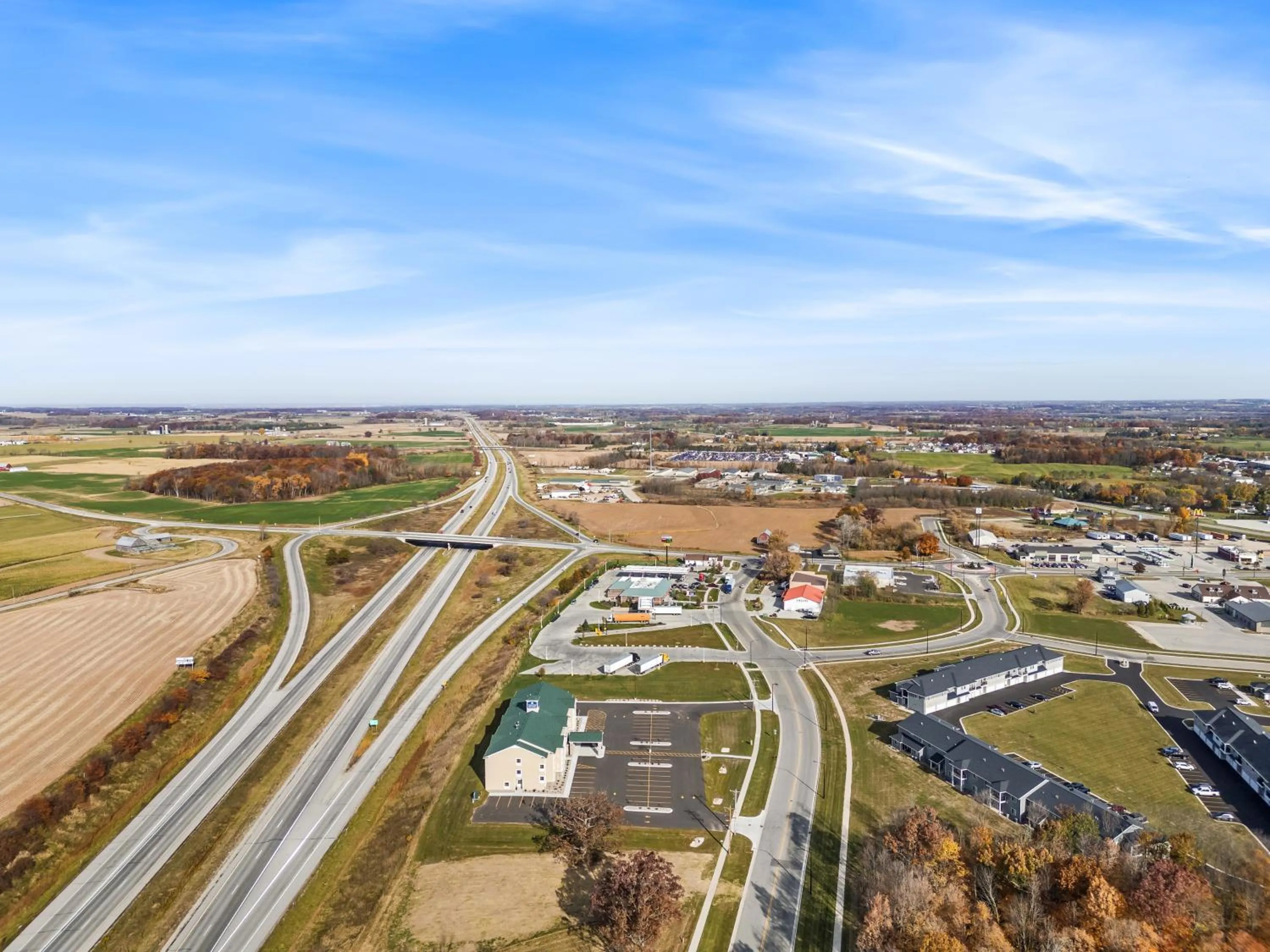 Property building in Cobblestone Hotel & Suites Denmark - Green Bay