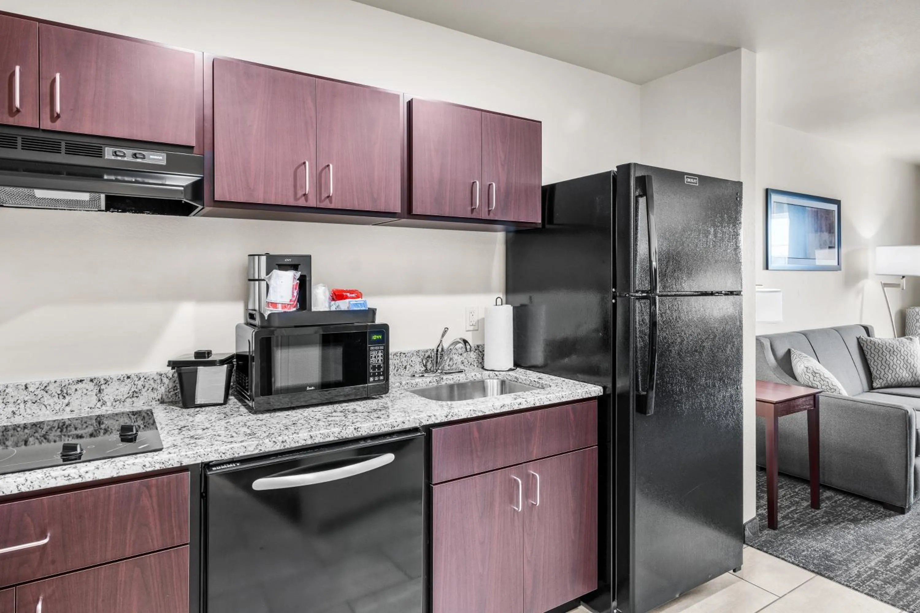 Kitchen or kitchenette in Cobblestone Hotel & Suites Denmark - Green Bay