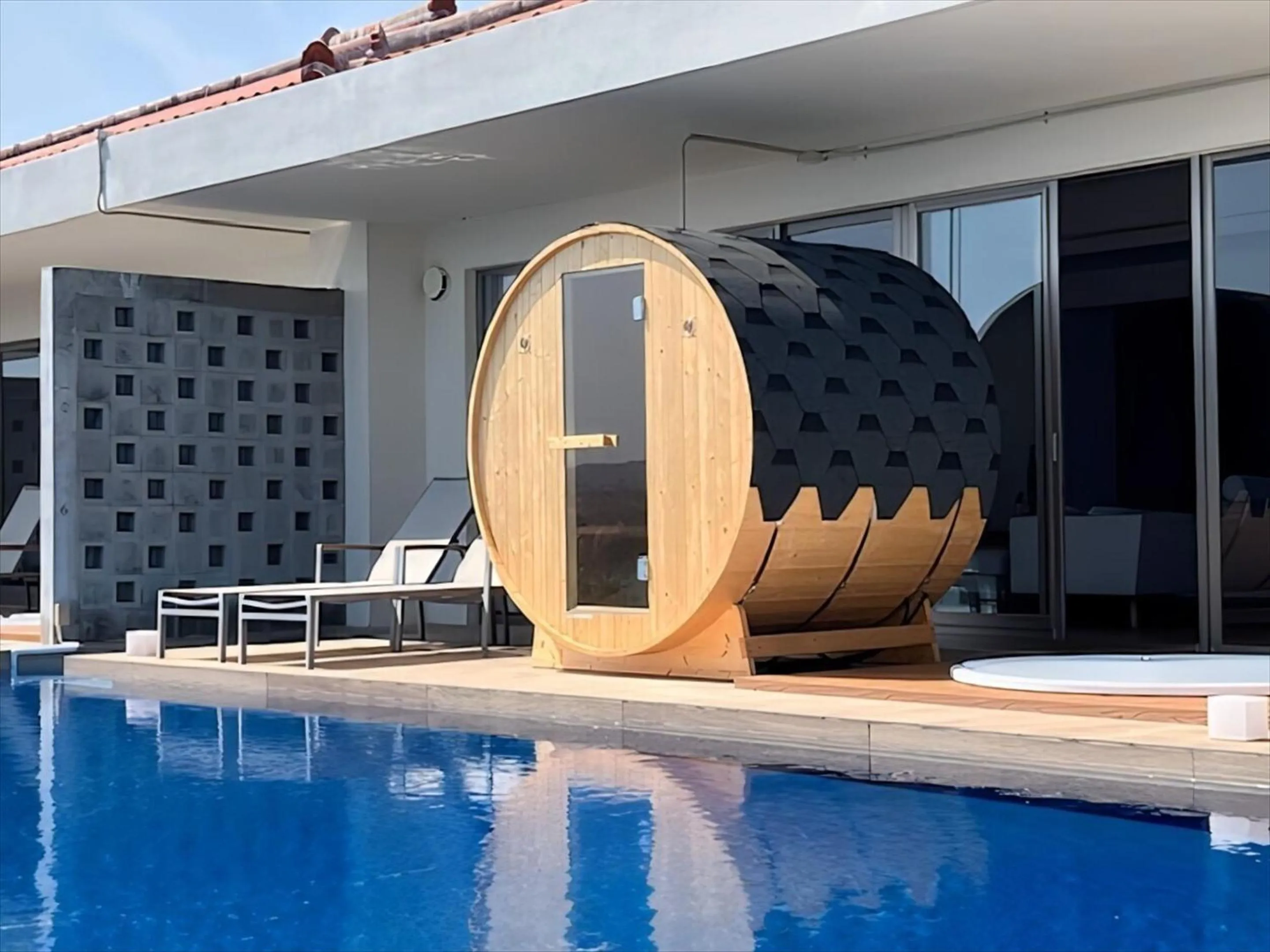 Sauna in Pool Villa Kouri Island by Coldio Smart Resort