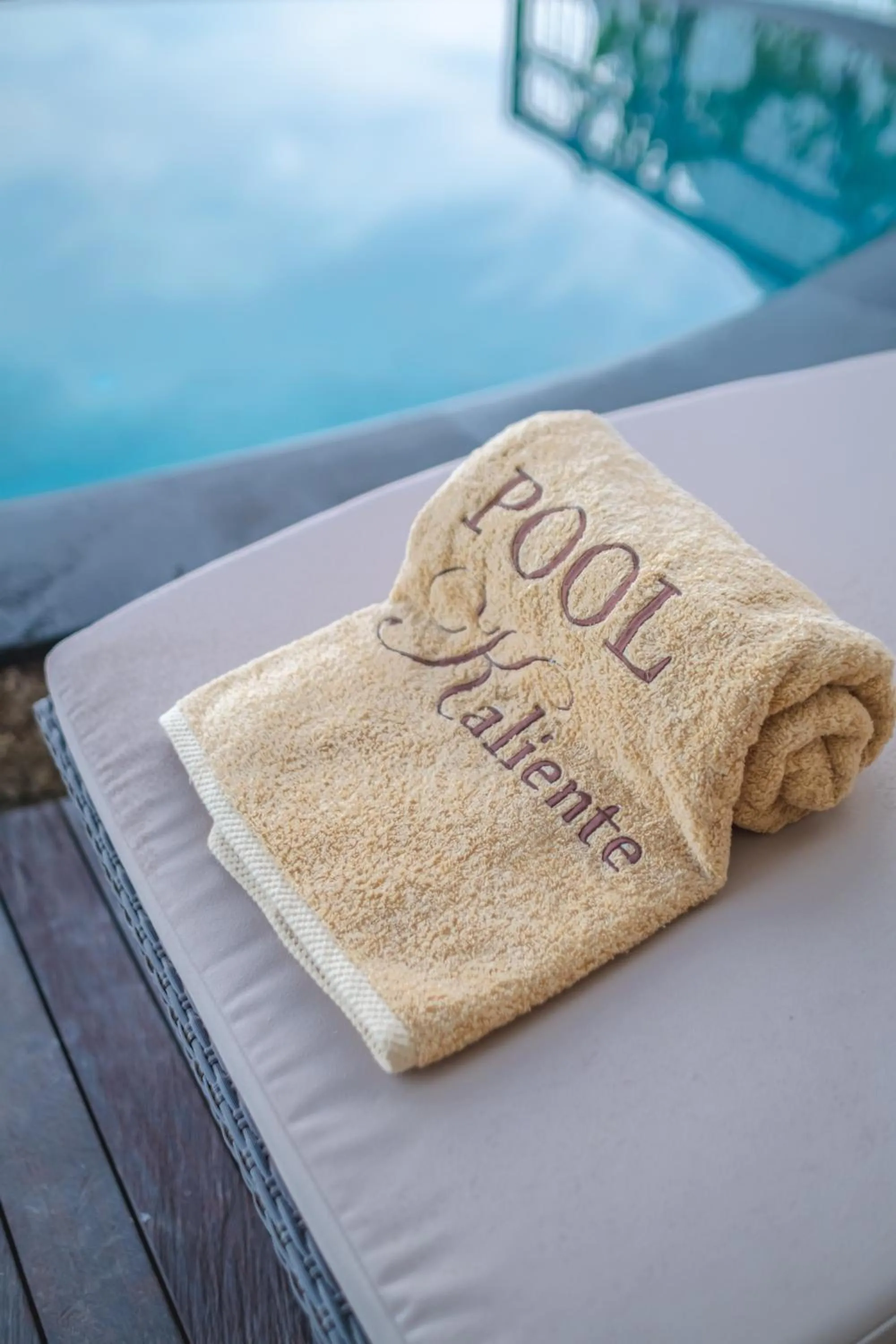 Pool view in Villa Kaliente