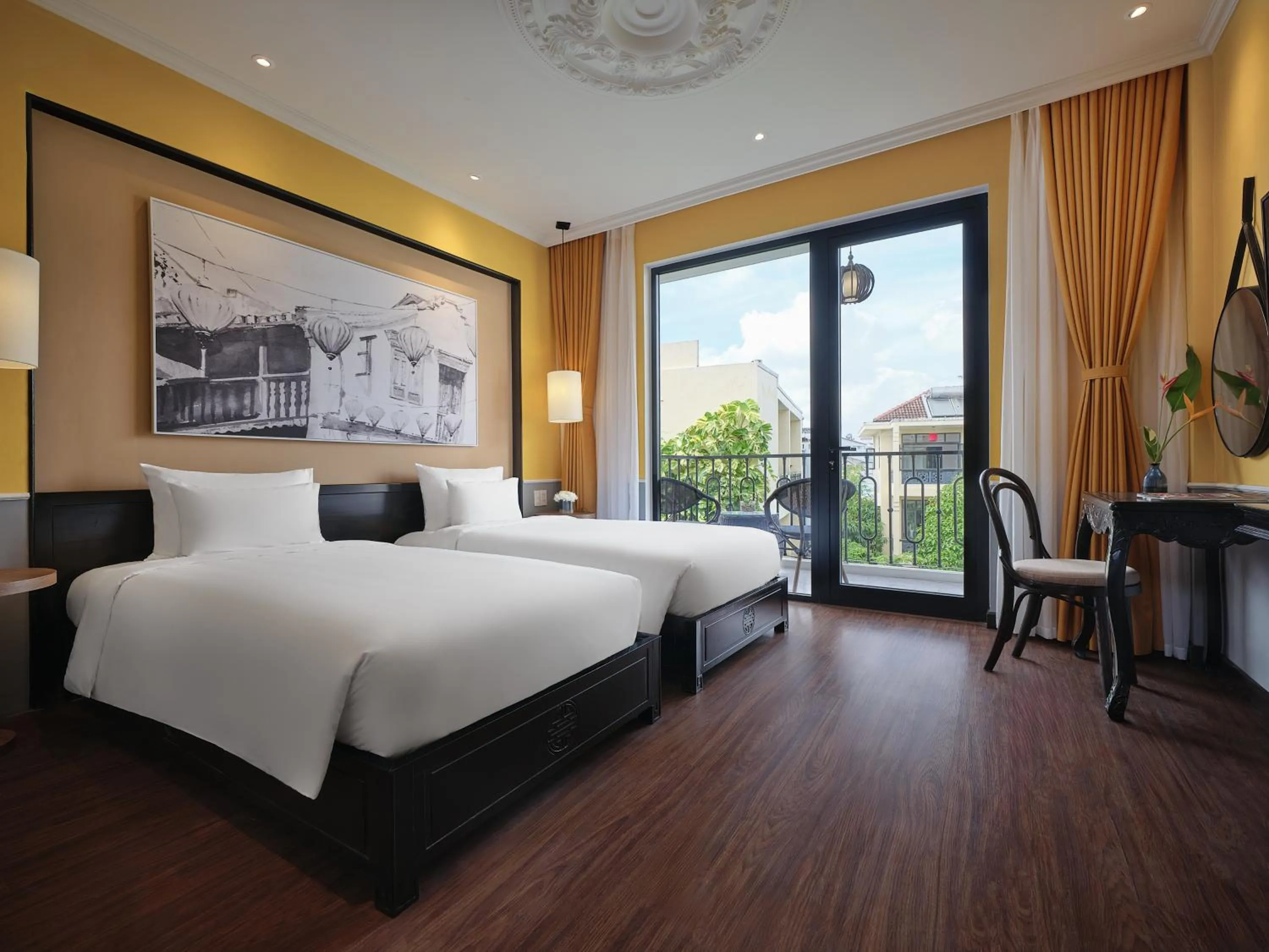 View (from property/room), Bed in Phu Thinh Boutique Resort & Spa