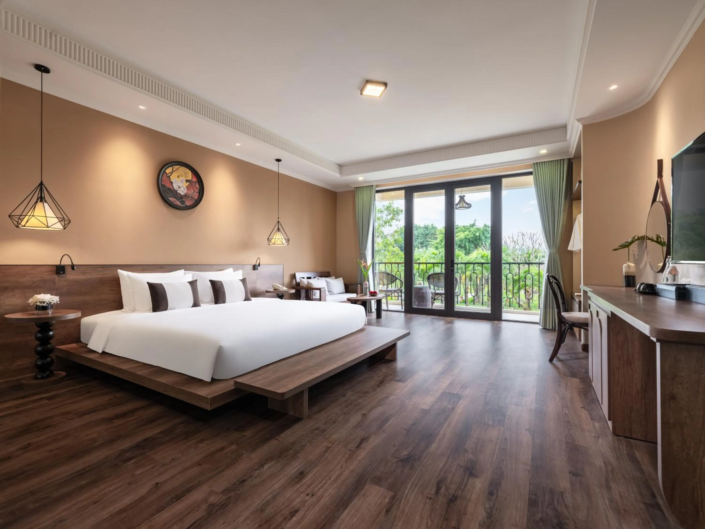 View (from property/room), Bed in Phu Thinh Boutique Resort & Spa