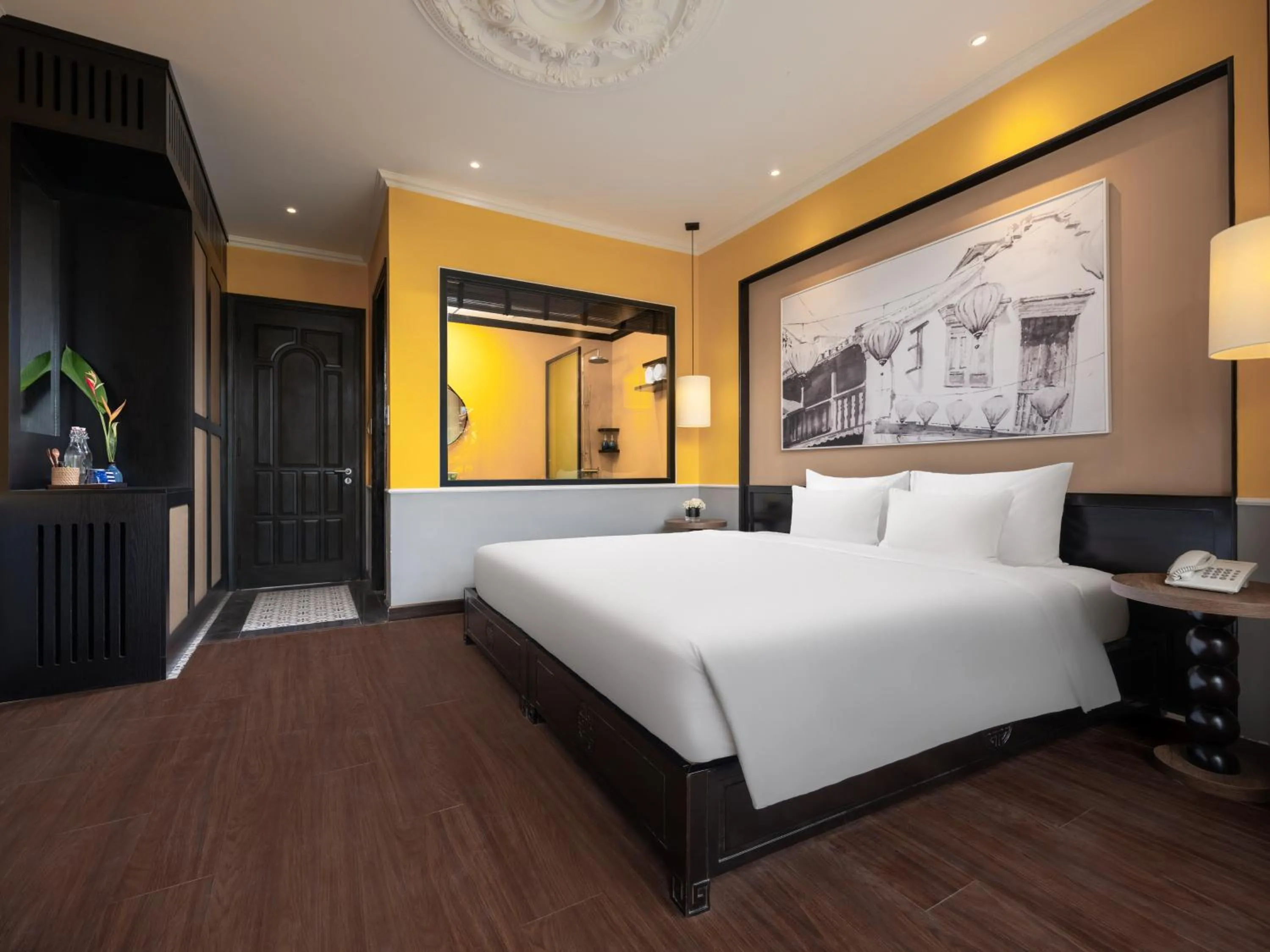 Bed in Phu Thinh Boutique Resort & Spa