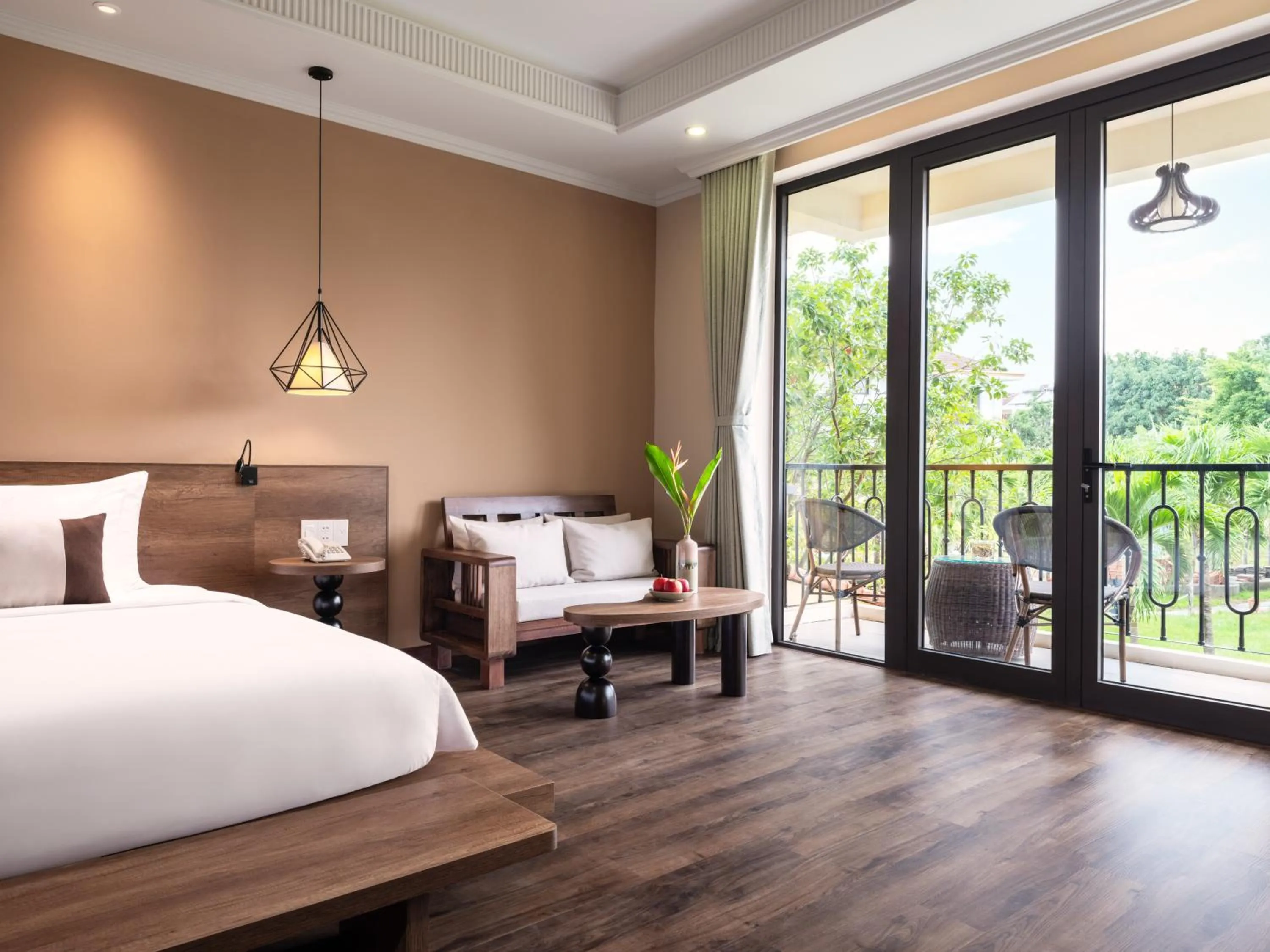 View (from property/room), Bed in Phu Thinh Boutique Resort & Spa