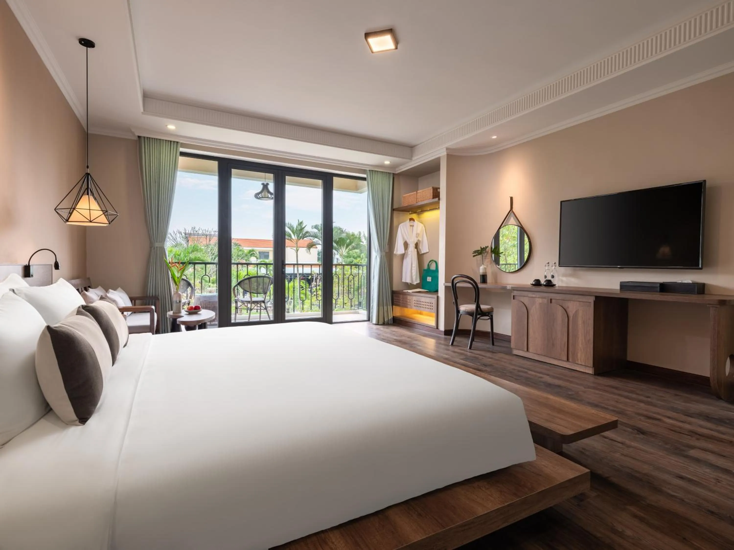 View (from property/room), Bed in Phu Thinh Boutique Resort & Spa