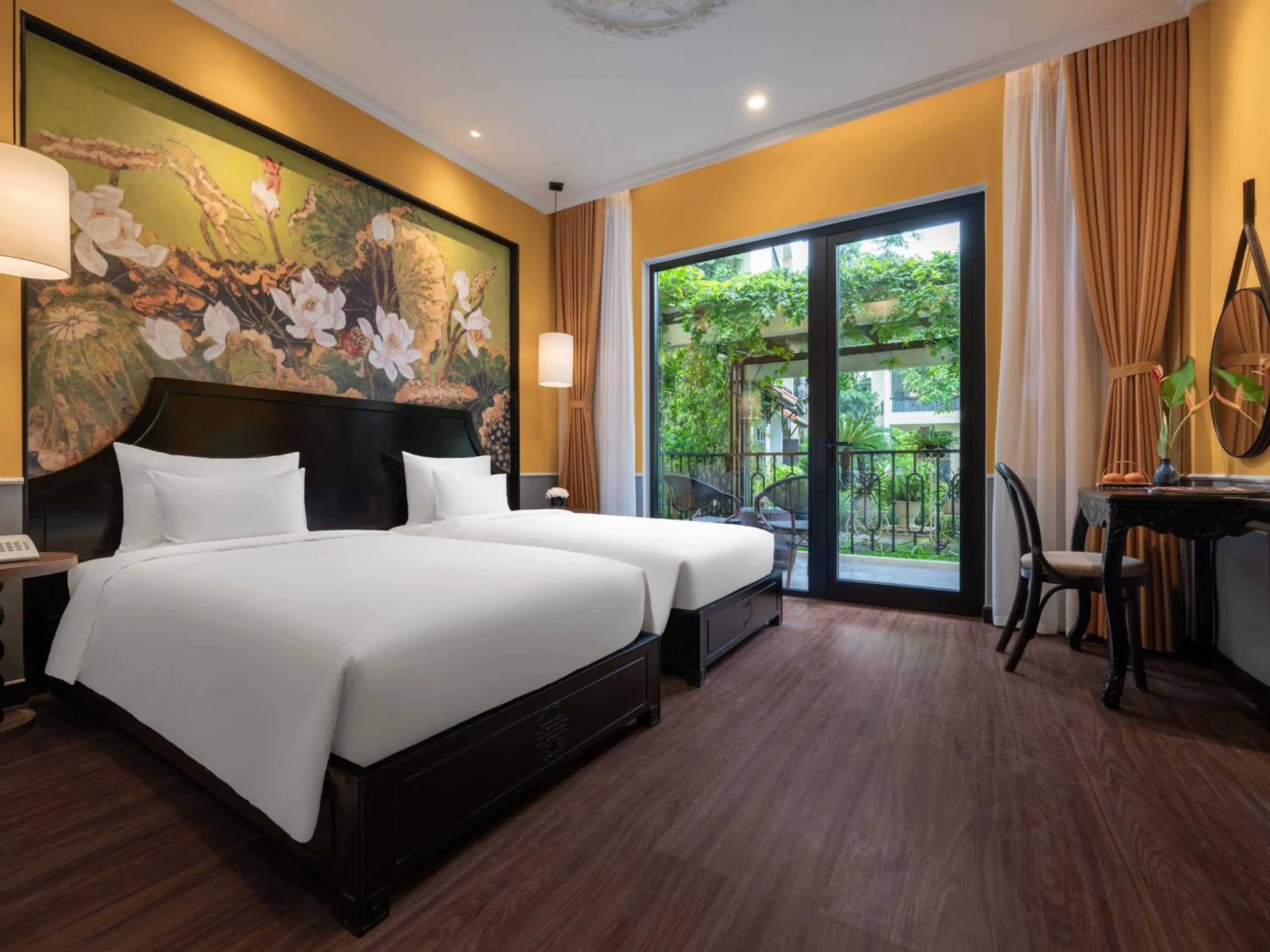 View (from property/room), Bed in Phu Thinh Boutique Resort & Spa