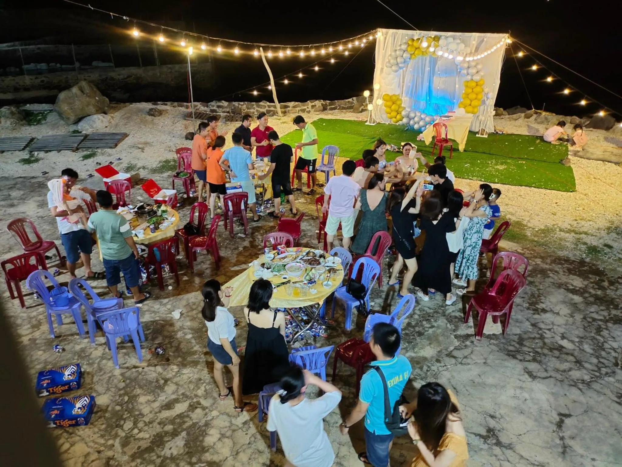 BBQ facilities in Long Vĩ hotel - đảo Phú Quý