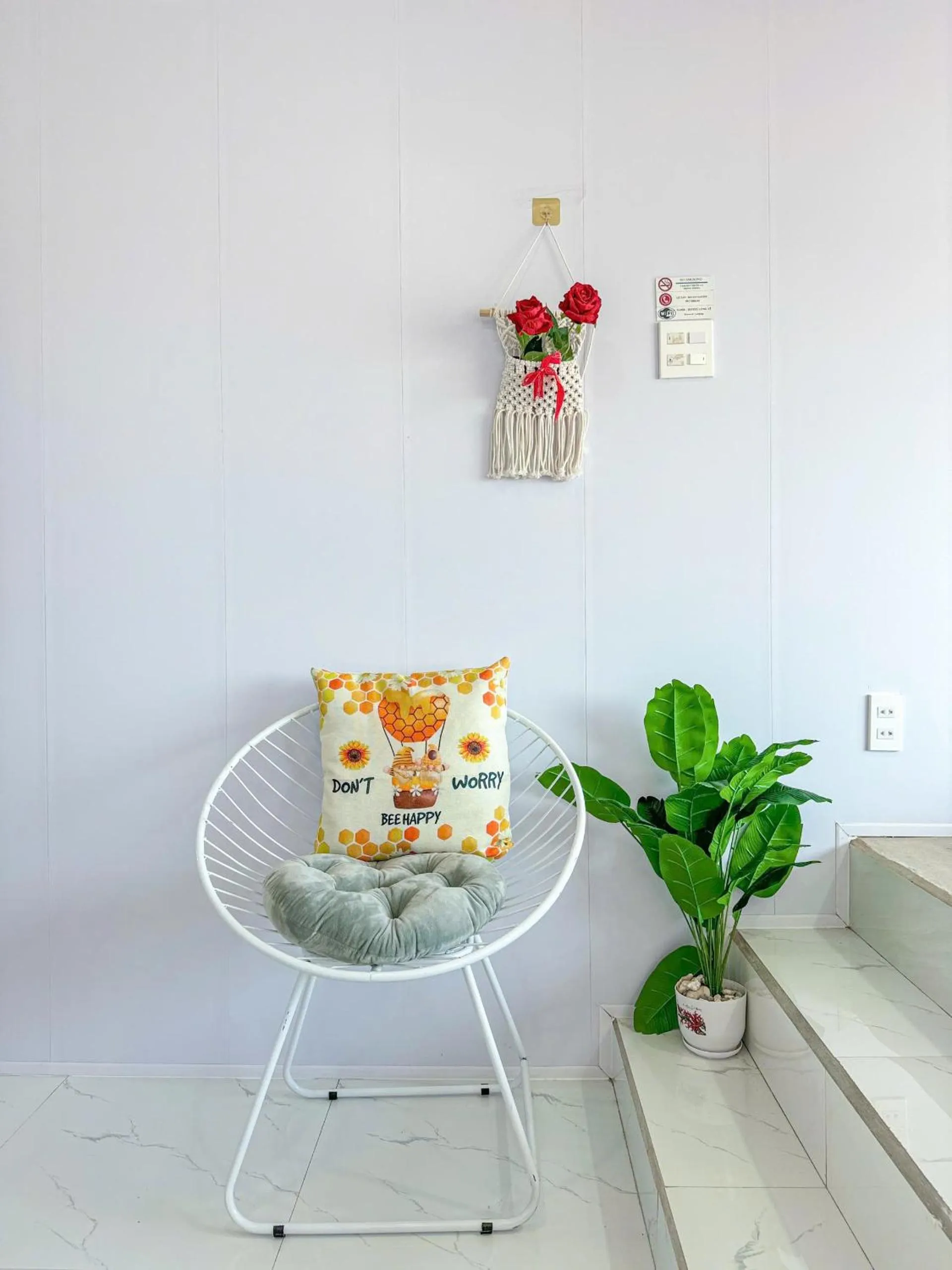 Living room in Long Vĩ hotel - đảo Phú Quý