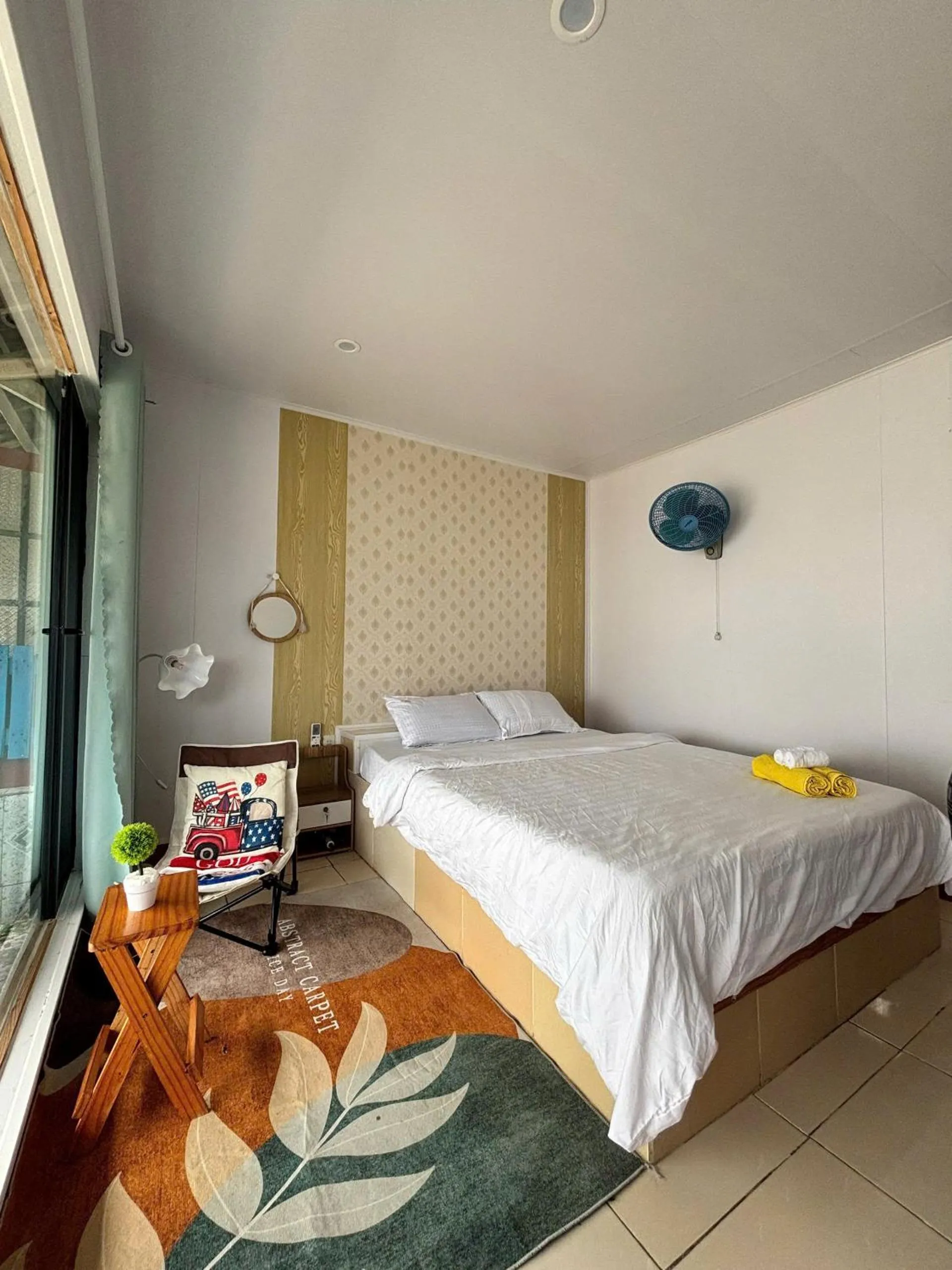 Bed in Long Vĩ hotel - đảo Phú Quý