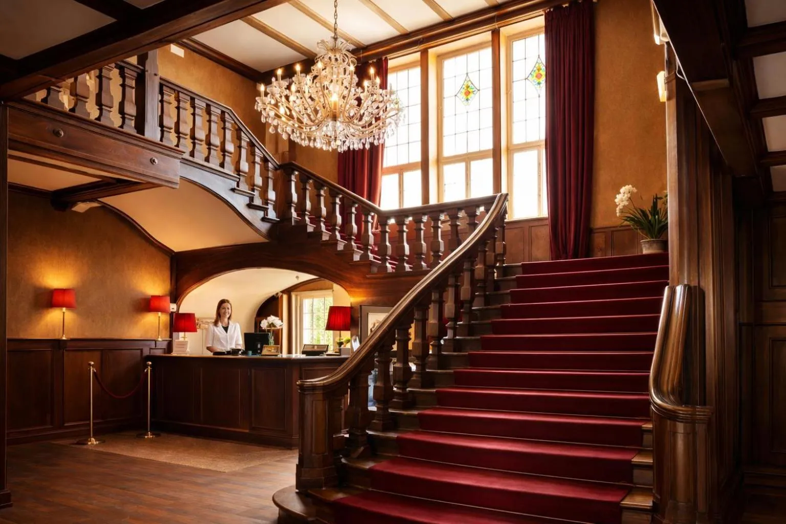 Lobby or reception in Schloss Krugsdorf Golf & Hotel