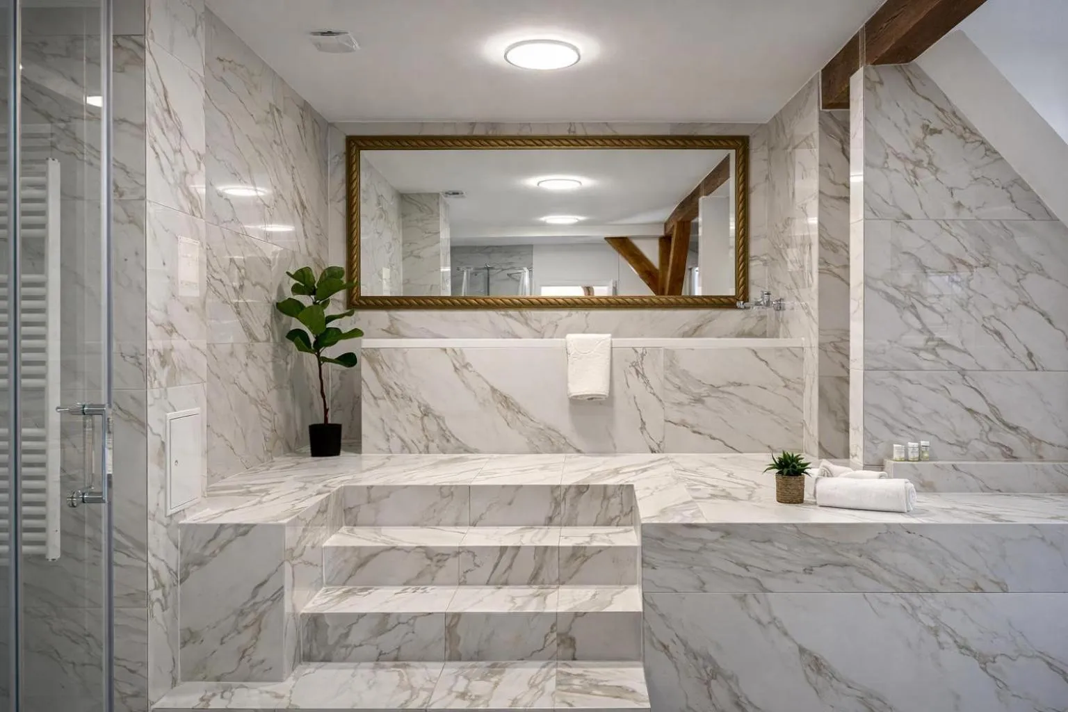 Bathroom in Schloss Krugsdorf Golf & Hotel