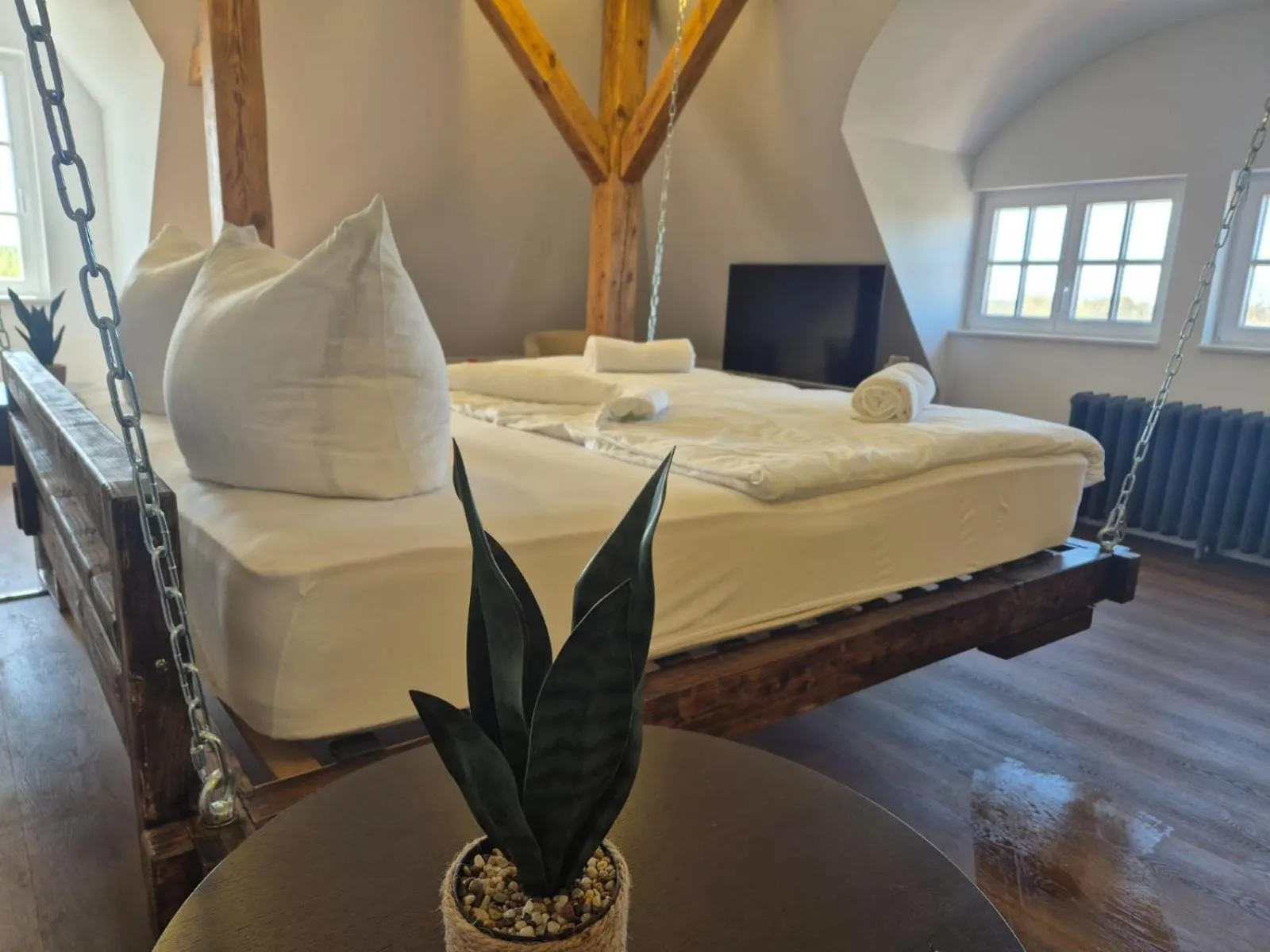 Bed in Schloss Krugsdorf Golf & Hotel