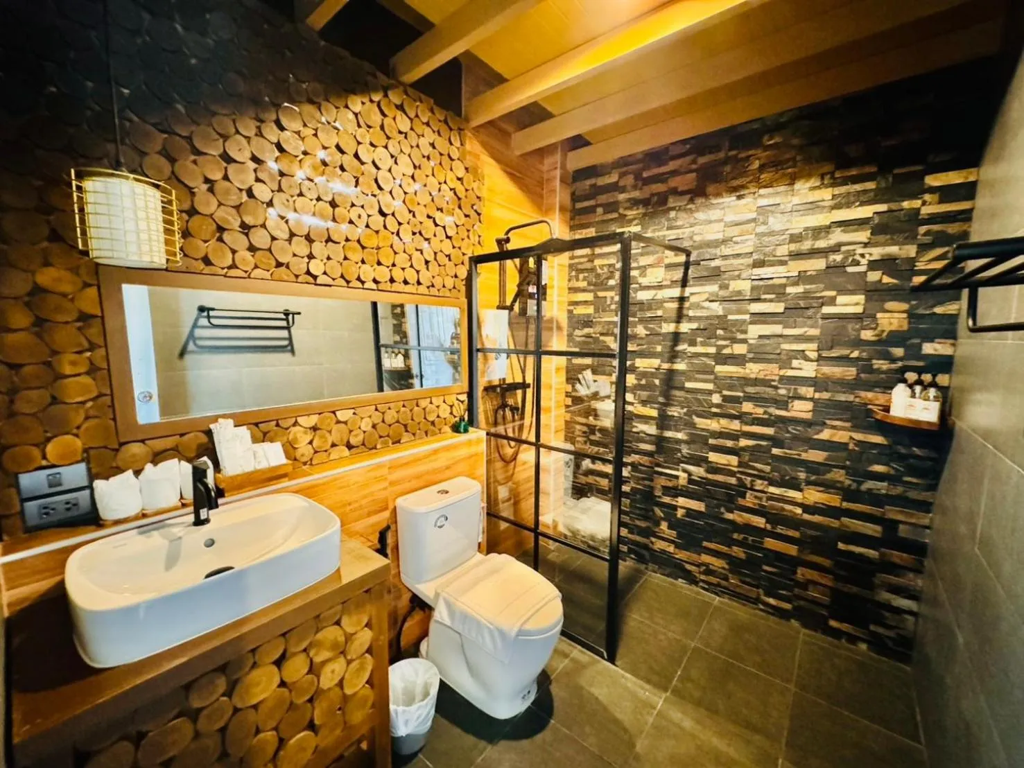 Shower in COZY SHIROI RESORT
