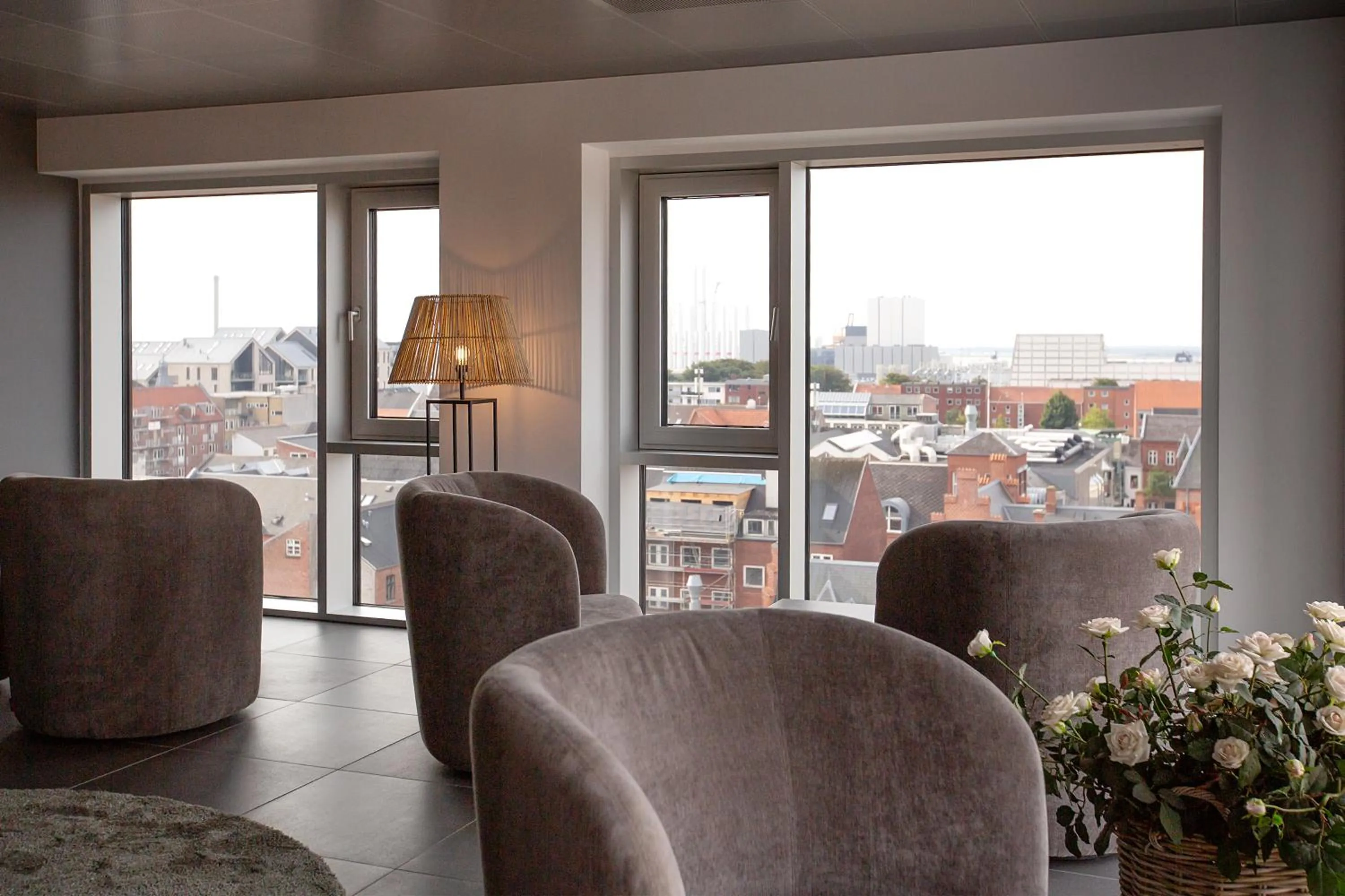 Communal lounge/ TV room in Cabinn Plus Esbjerg