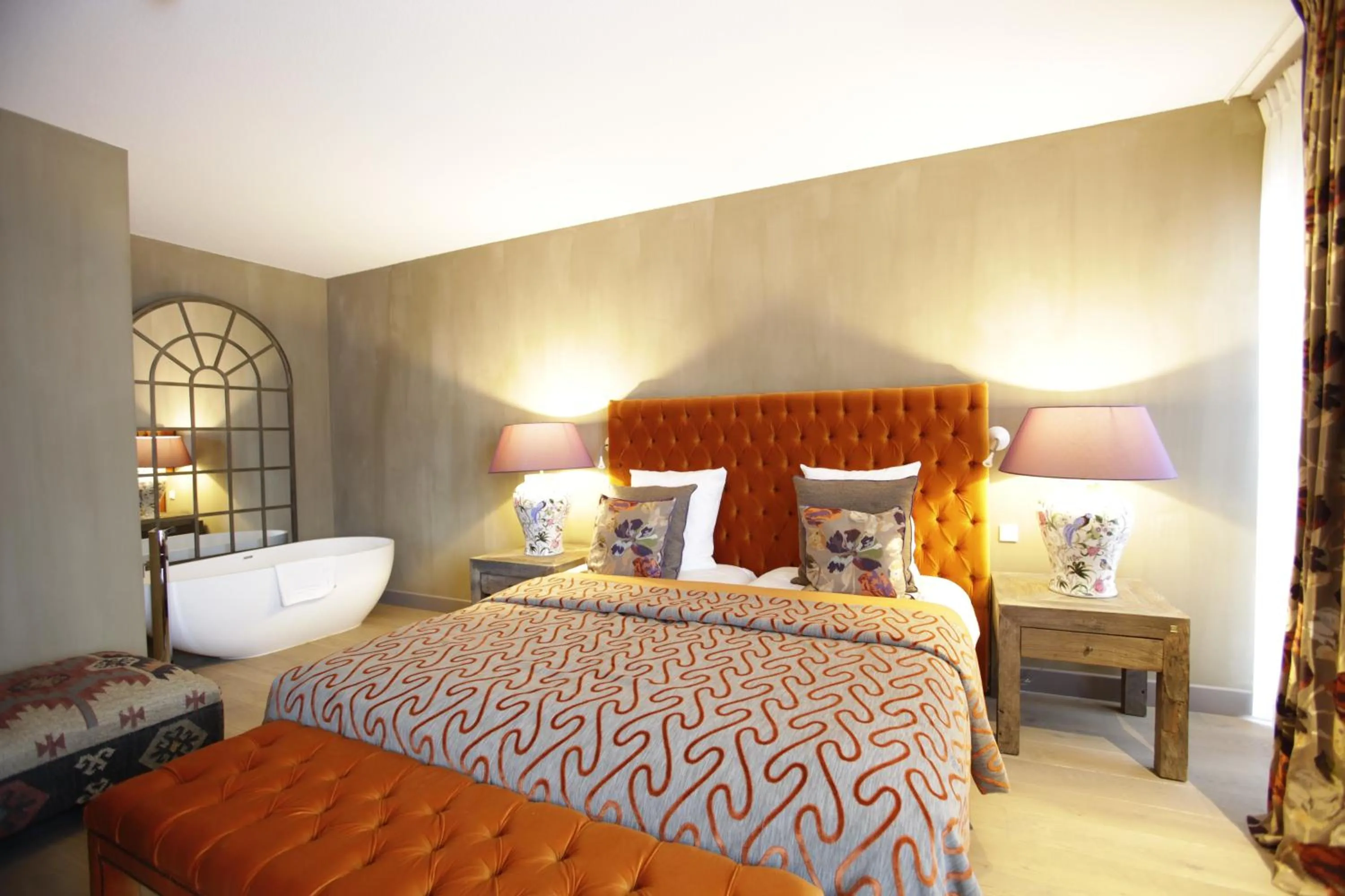 Bed in Restaurant Hotel Merlet