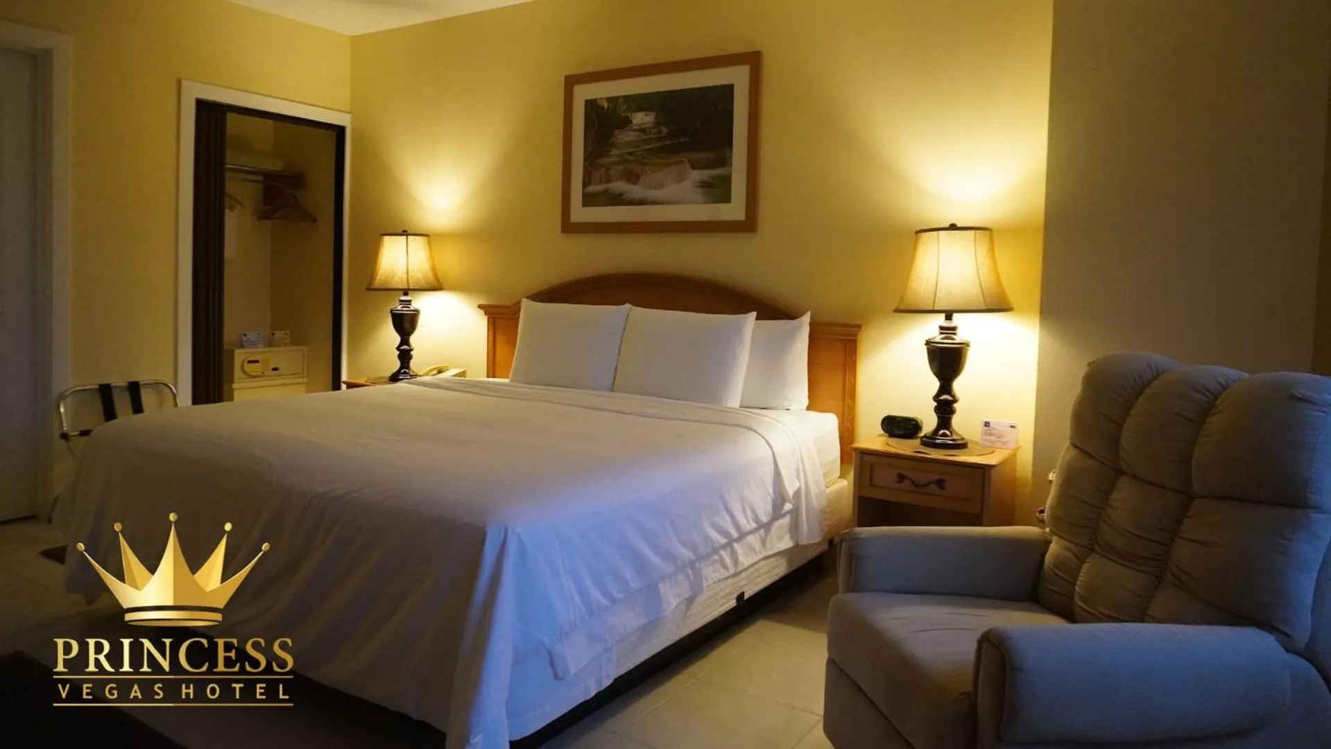 Bed in Princess Vegas Hotel & Casino