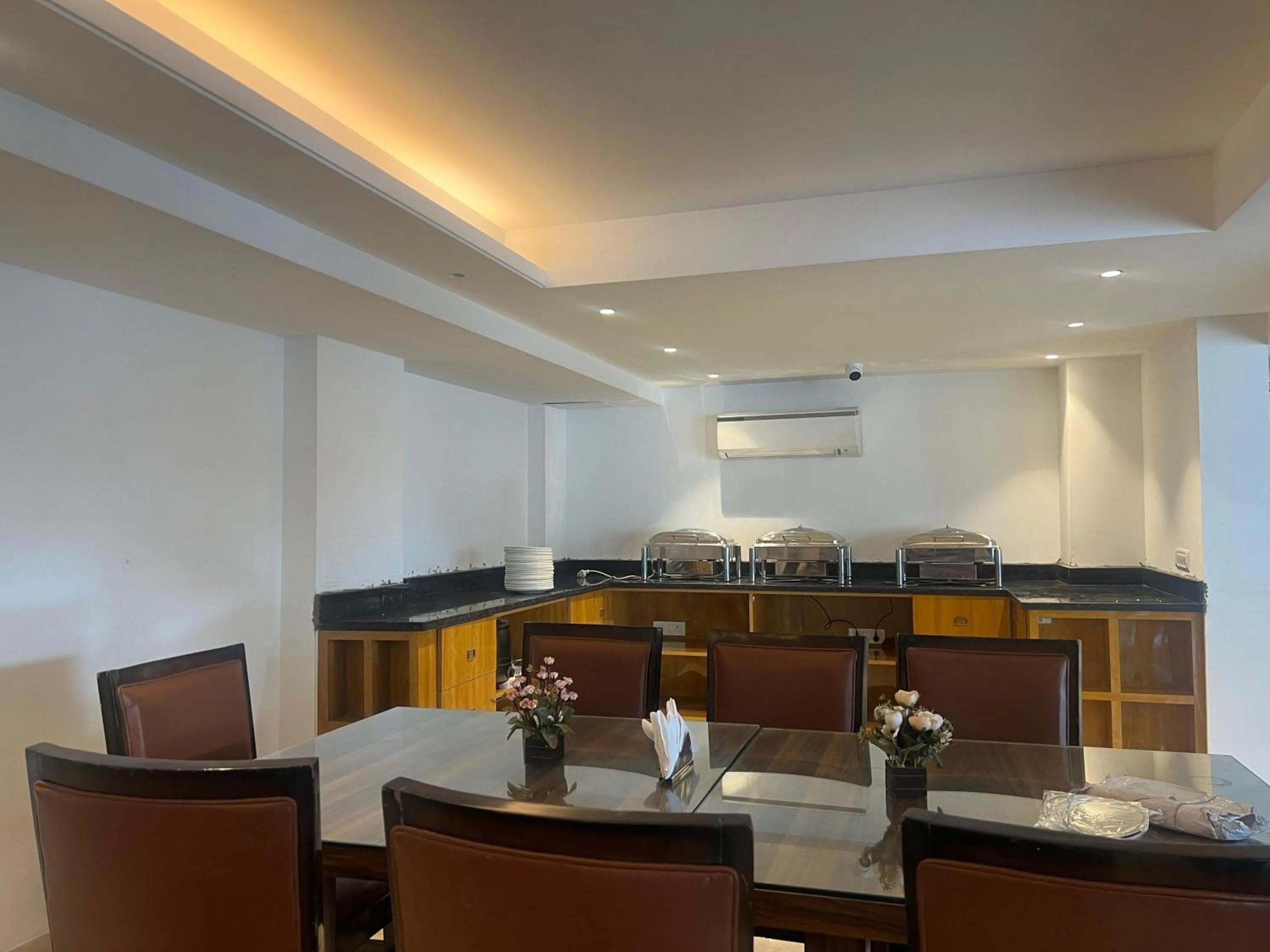 Dining area in Nikko Premier - Near Medanta Hospital