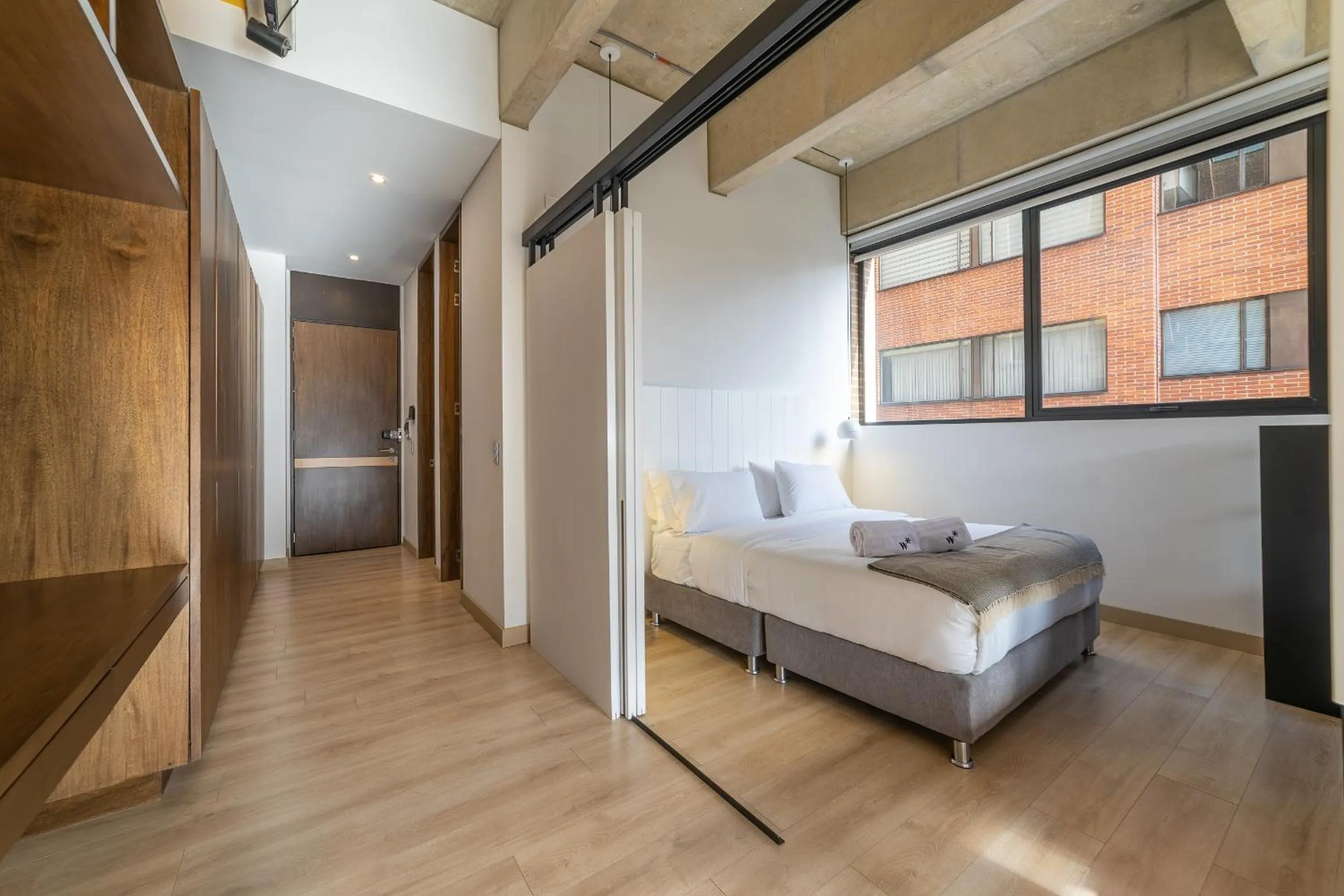 Bedroom, Bed in Canvas By Wynwood House