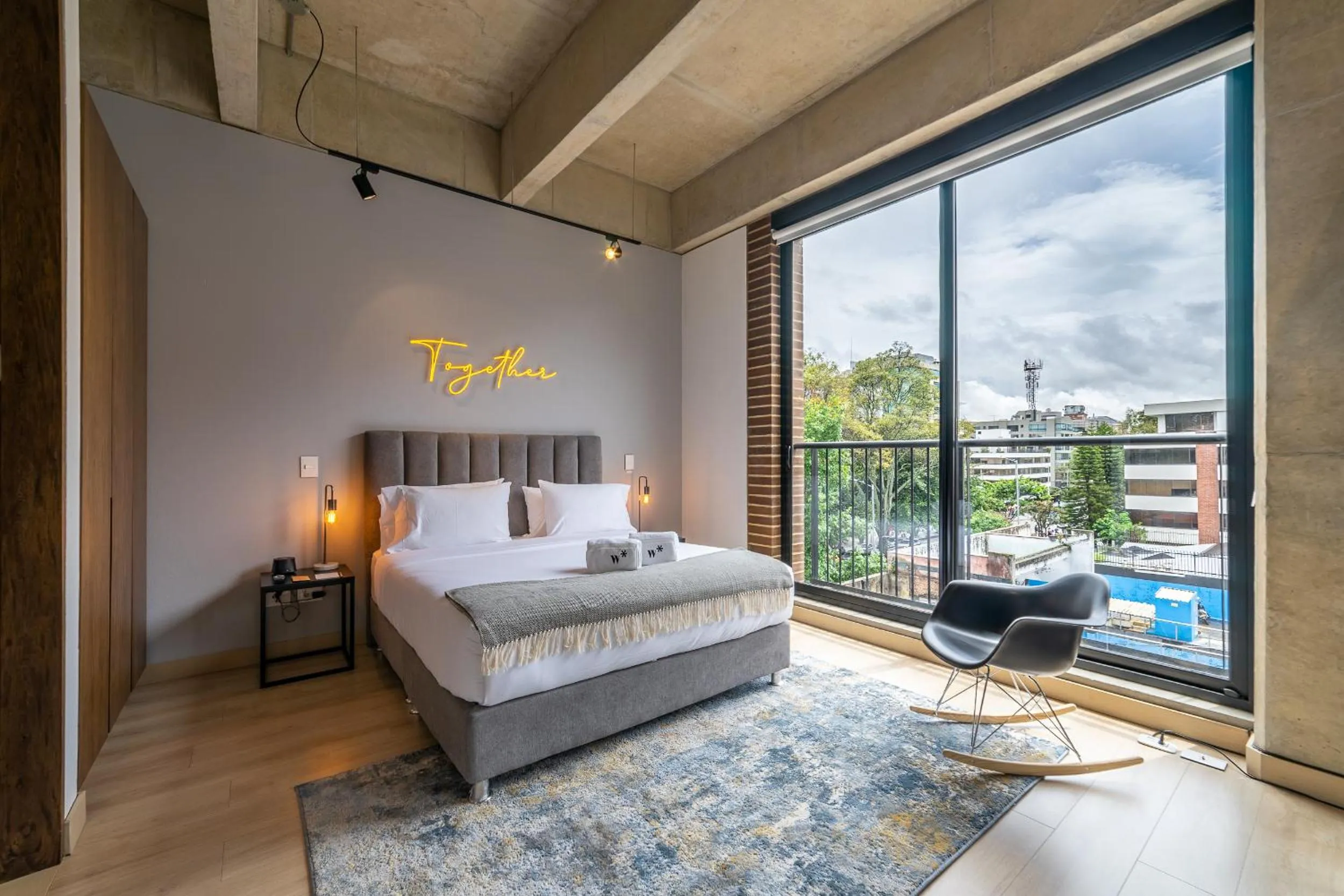 Bedroom, Bed in Canvas By Wynwood House