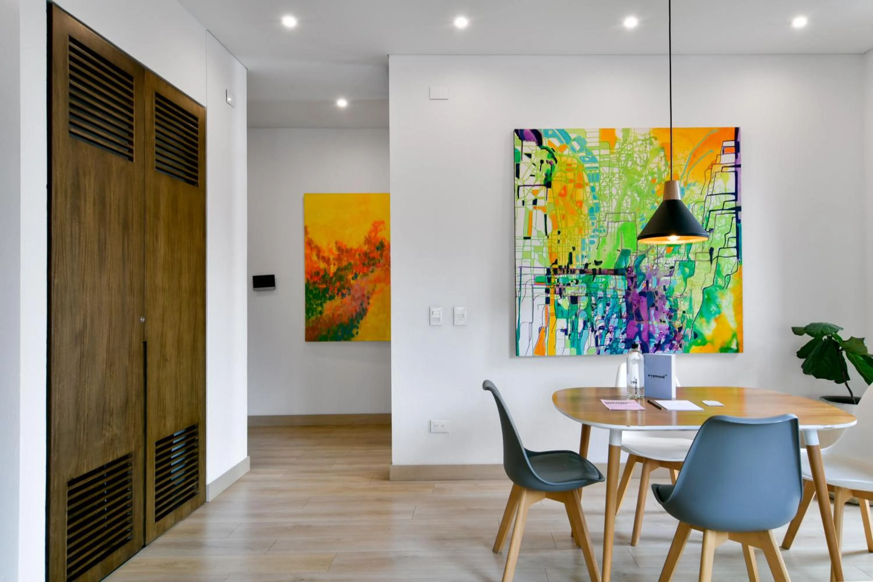 Dining area in Canvas By Wynwood House