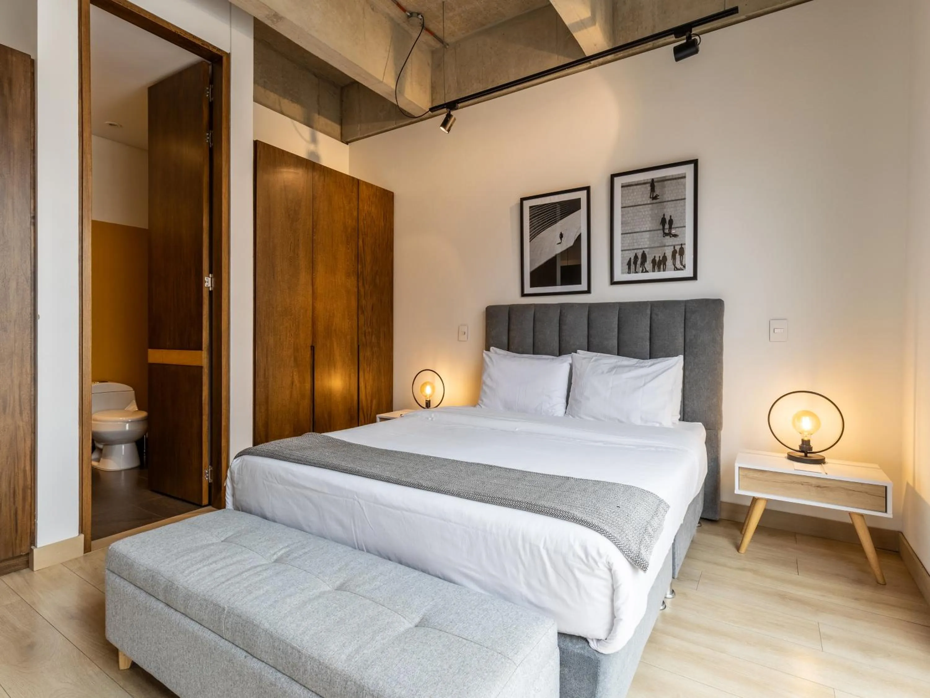 Photo of the whole room, Bed in Canvas By Wynwood House