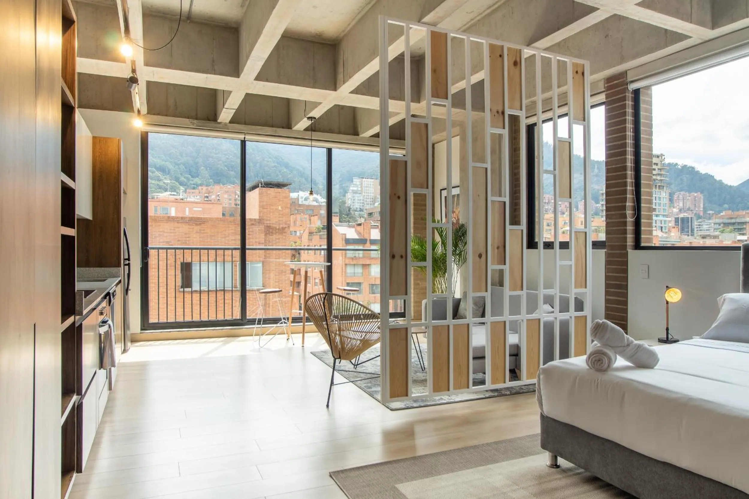 Bedroom, Bed in Canvas By Wynwood House