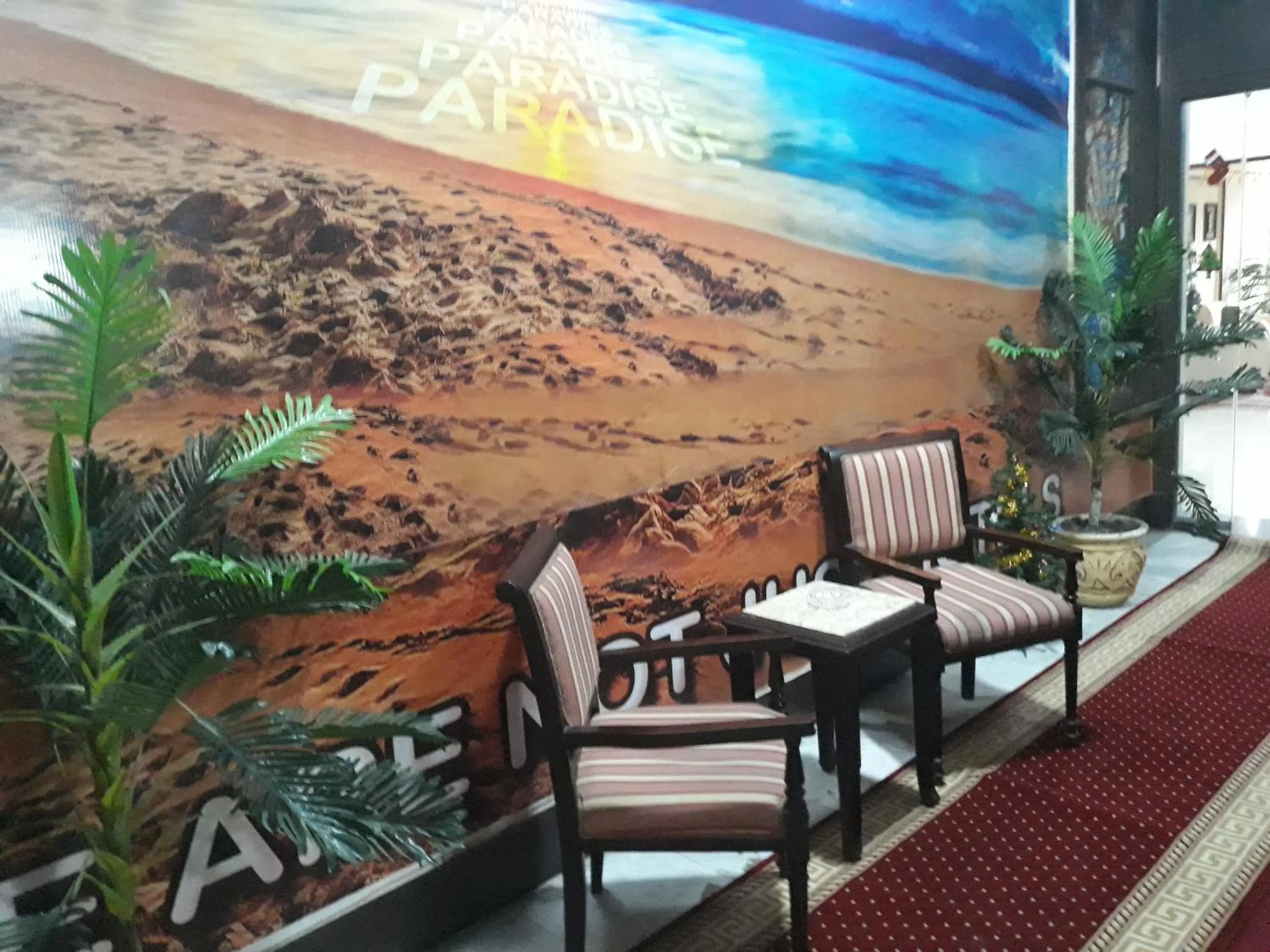 Seating area in Paradise Boutique Hotel