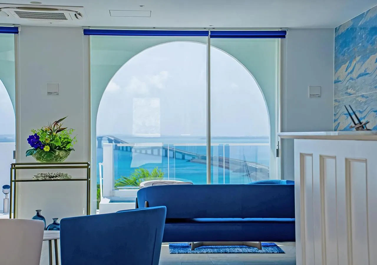 Lobby or reception in SANTORINI HOTEL&VILLAS MIYAKOJIMA