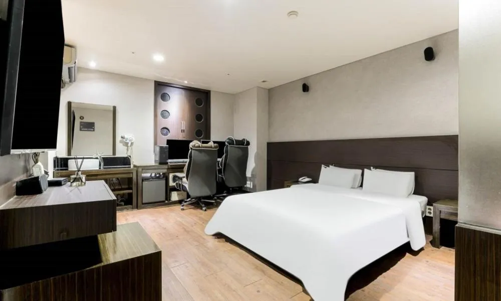 Bed in Dongtan BobosHotel