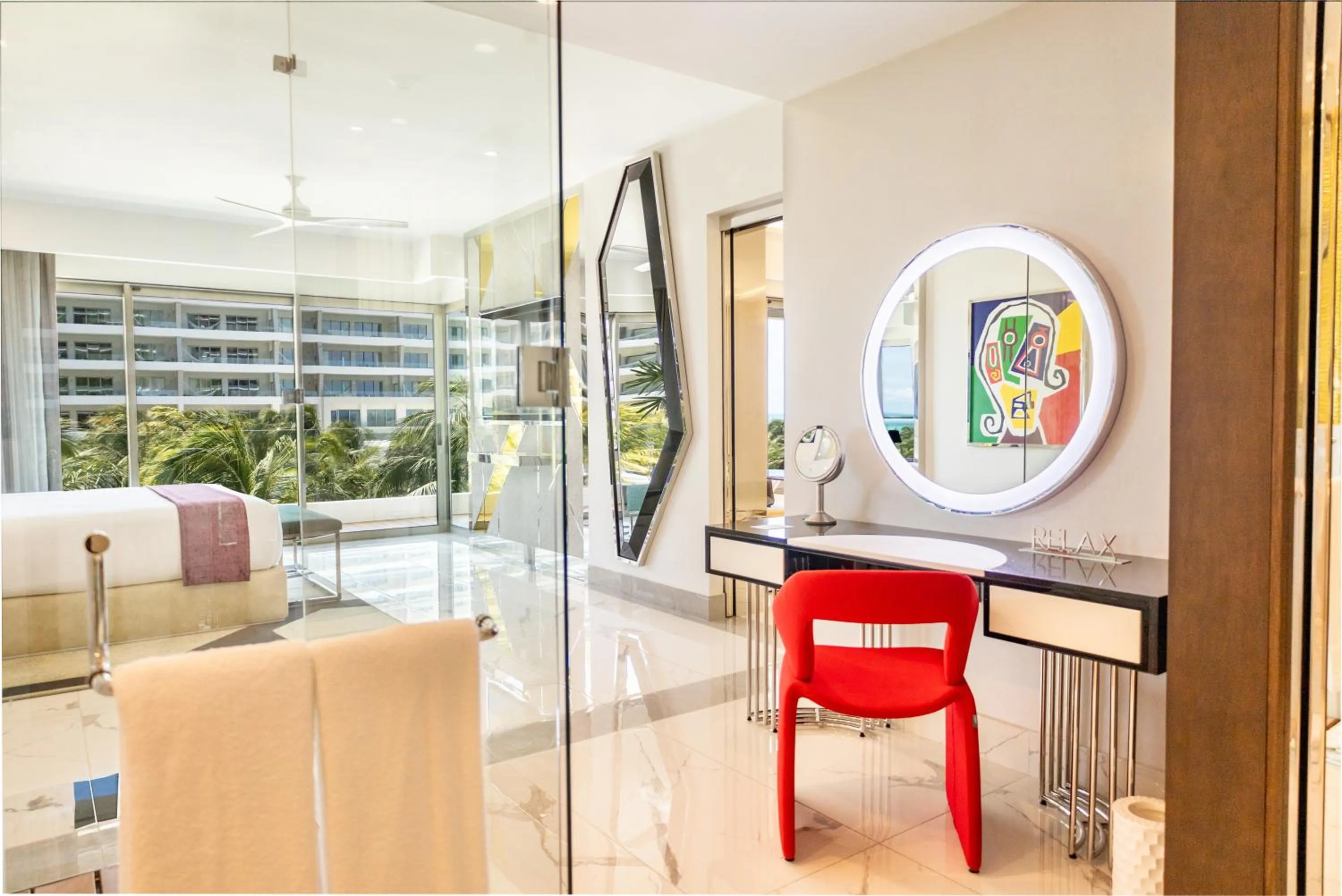 Seating area in Hotel Mousai Cancun Adults Only