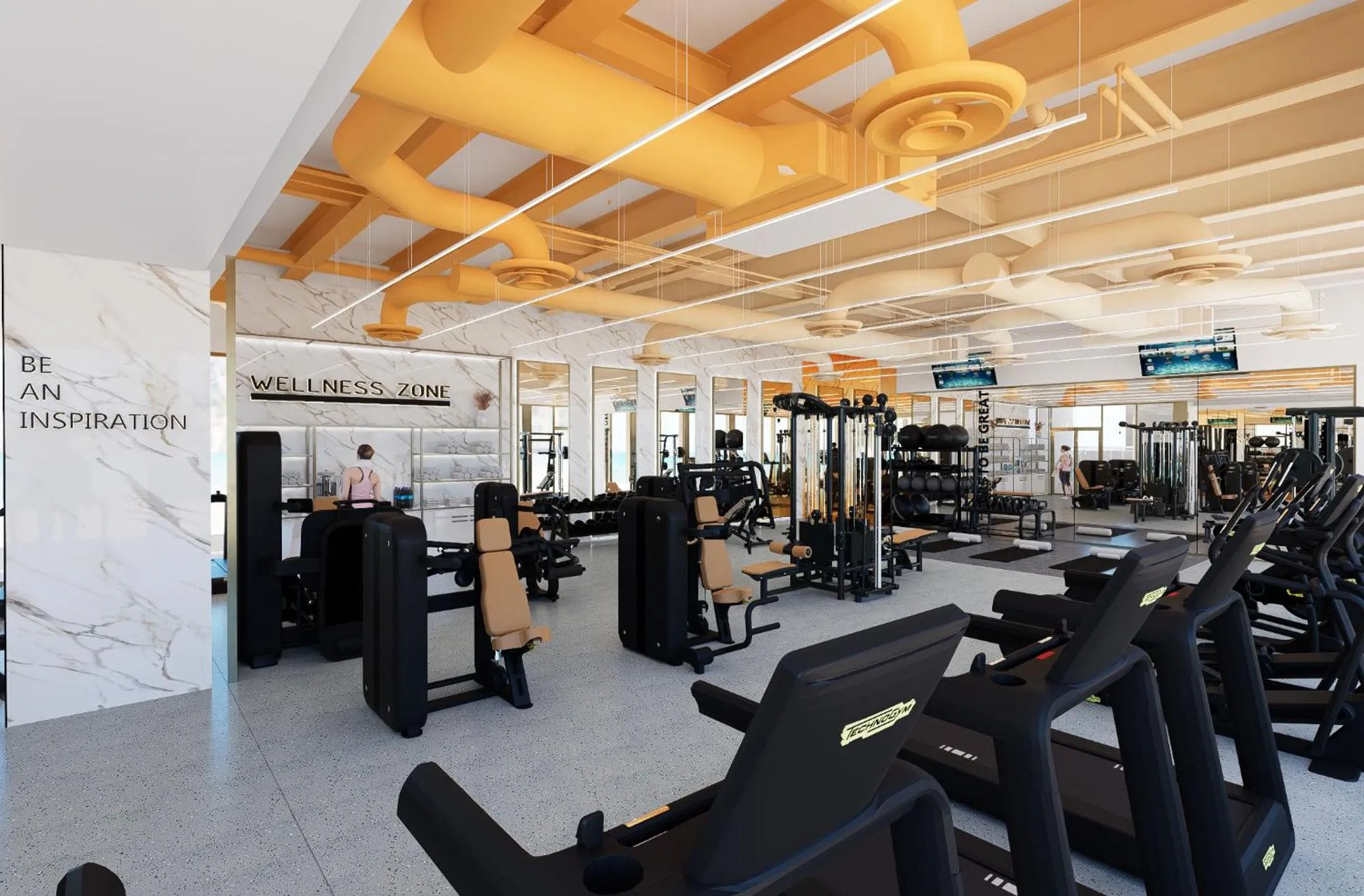 Fitness centre/facilities in Hotel Mousai Cancun Adults Only