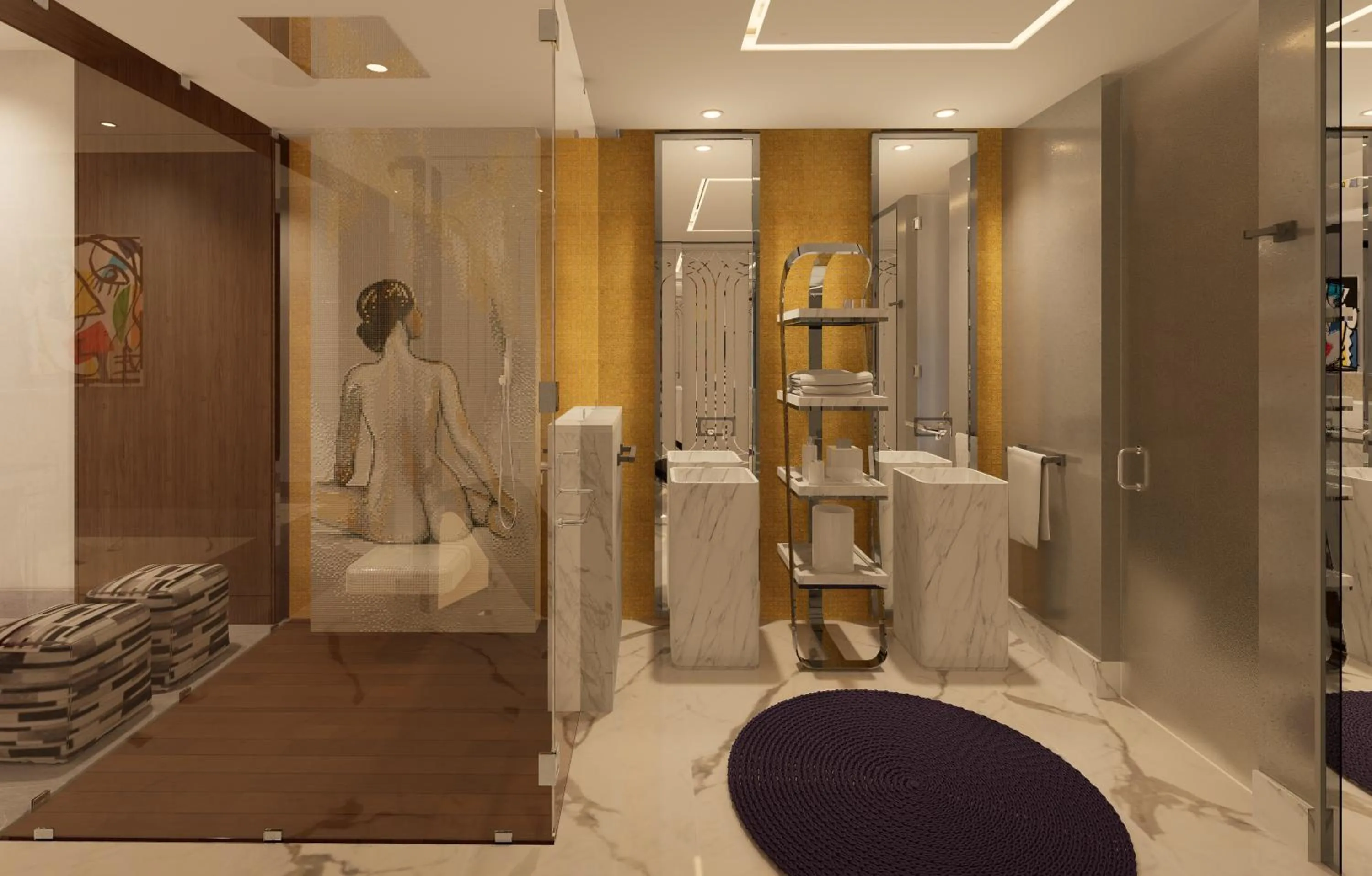 Bathroom in Hotel Mousai Cancun Adults Only