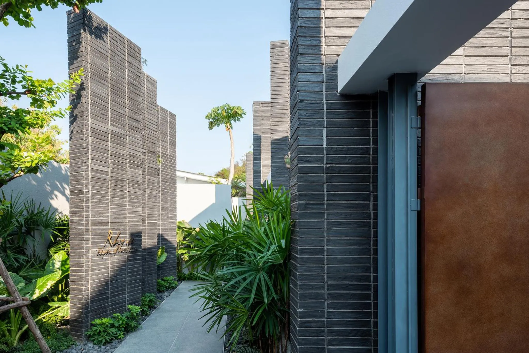 Garden view in Rhy.a Private Pool Villa