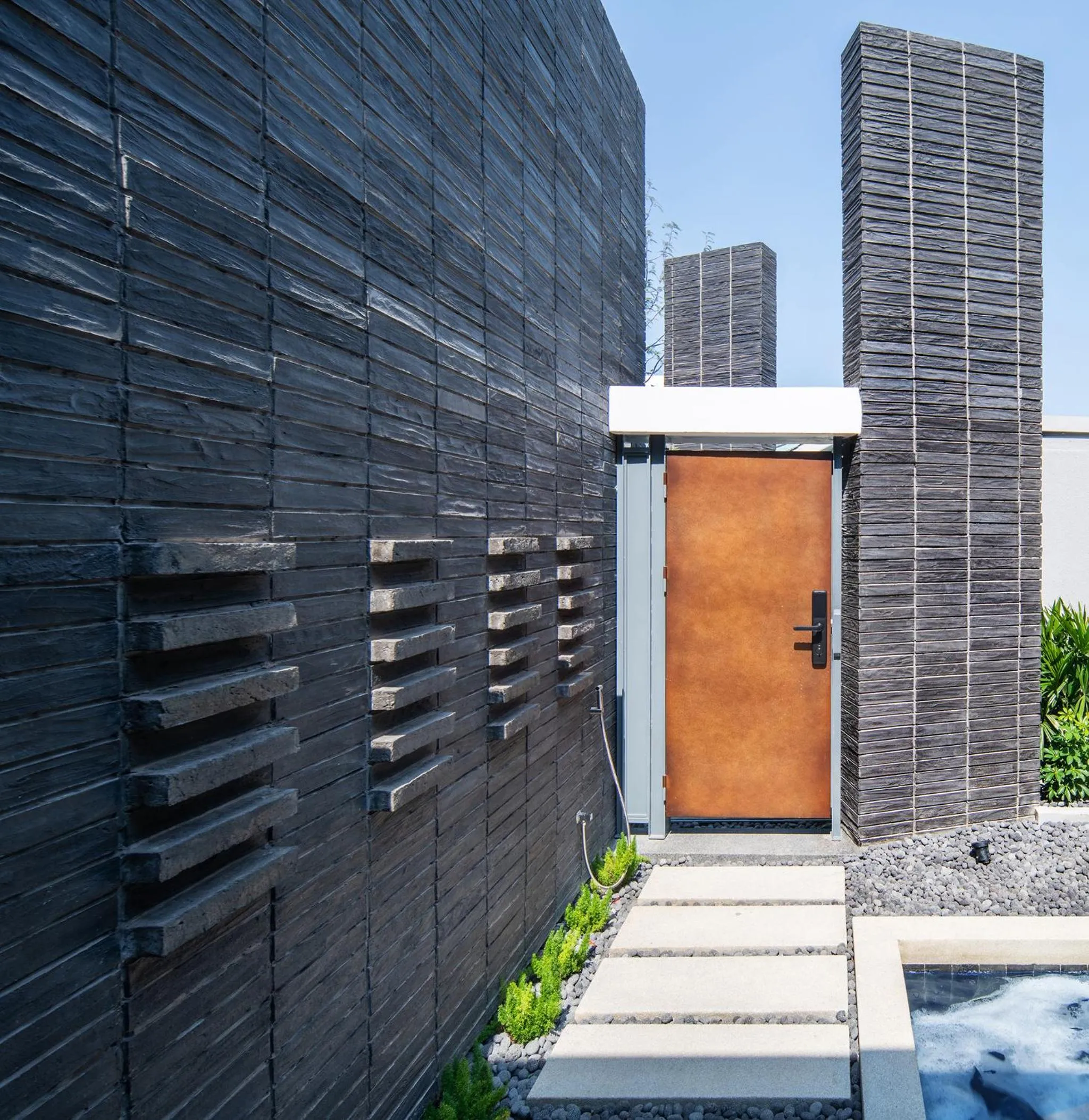 Property building in Rhy.a Private Pool Villa