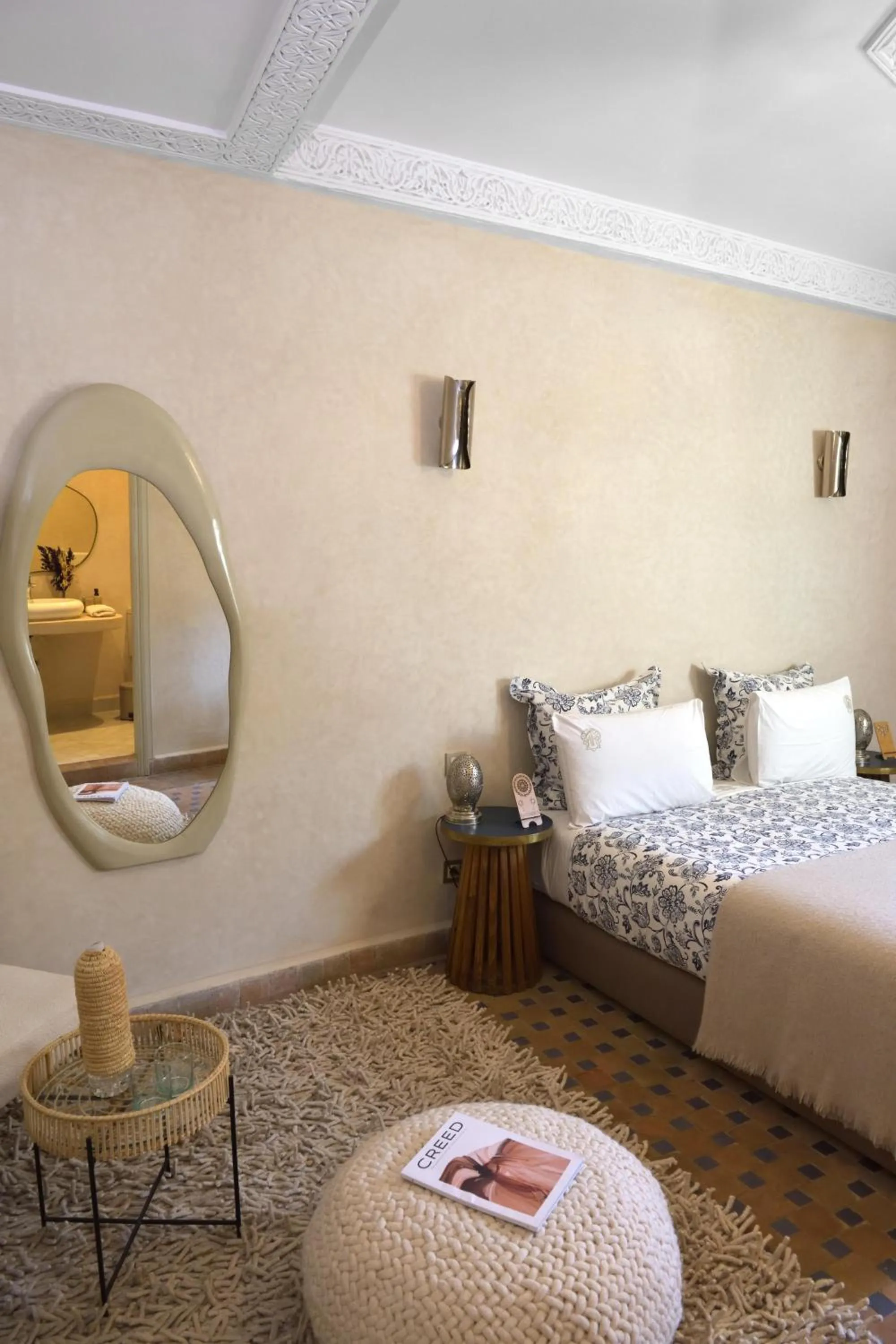 Bed in Riad Palau Marrakech