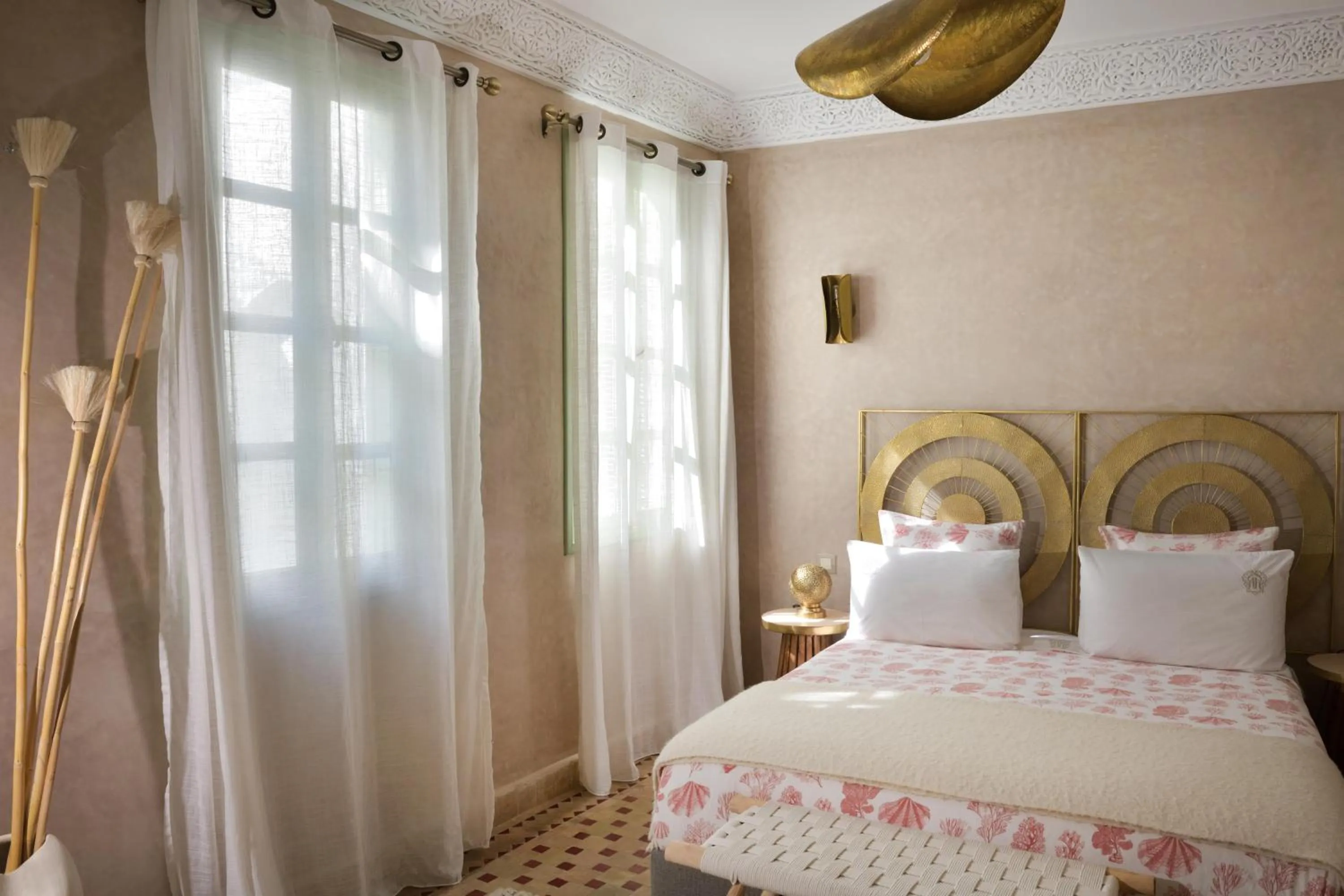 Bed in Riad Palau Marrakech