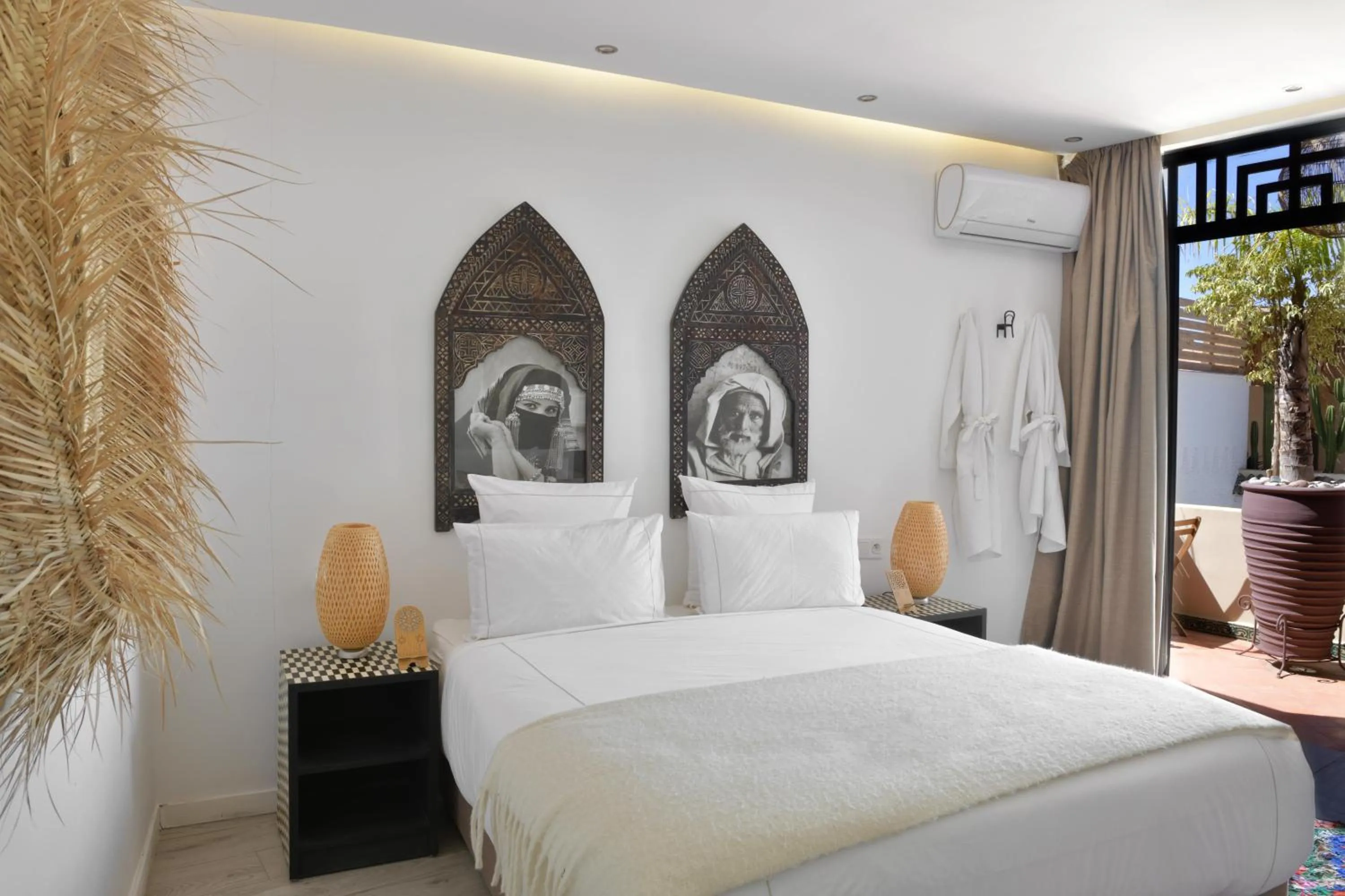 Bed in Riad Palau Marrakech