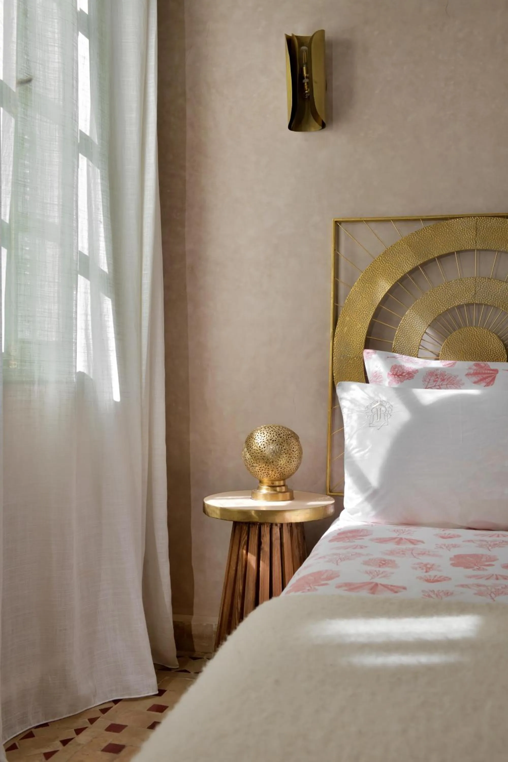 Bed in Riad Palau Marrakech