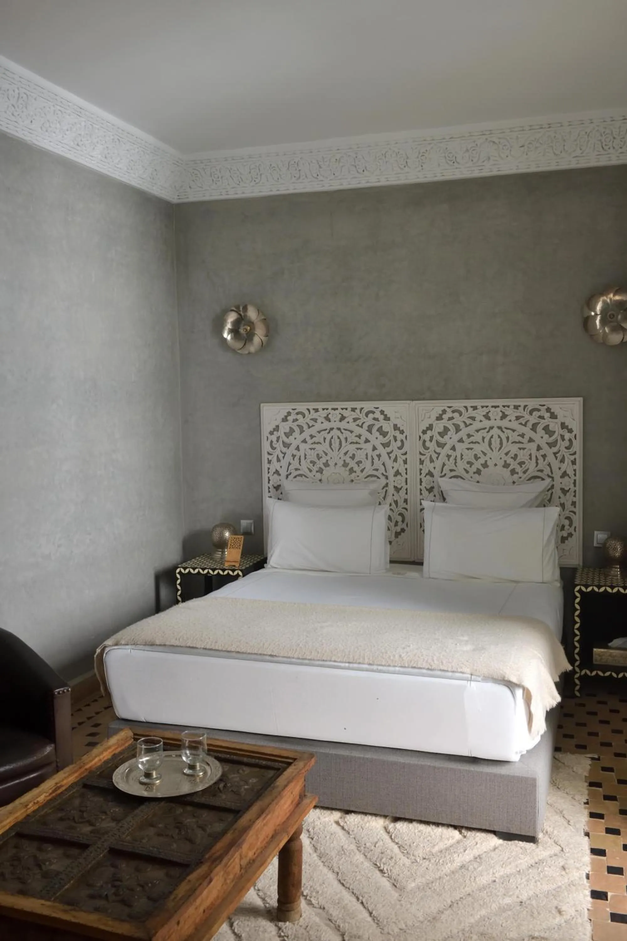 Bed in Riad Palau Marrakech