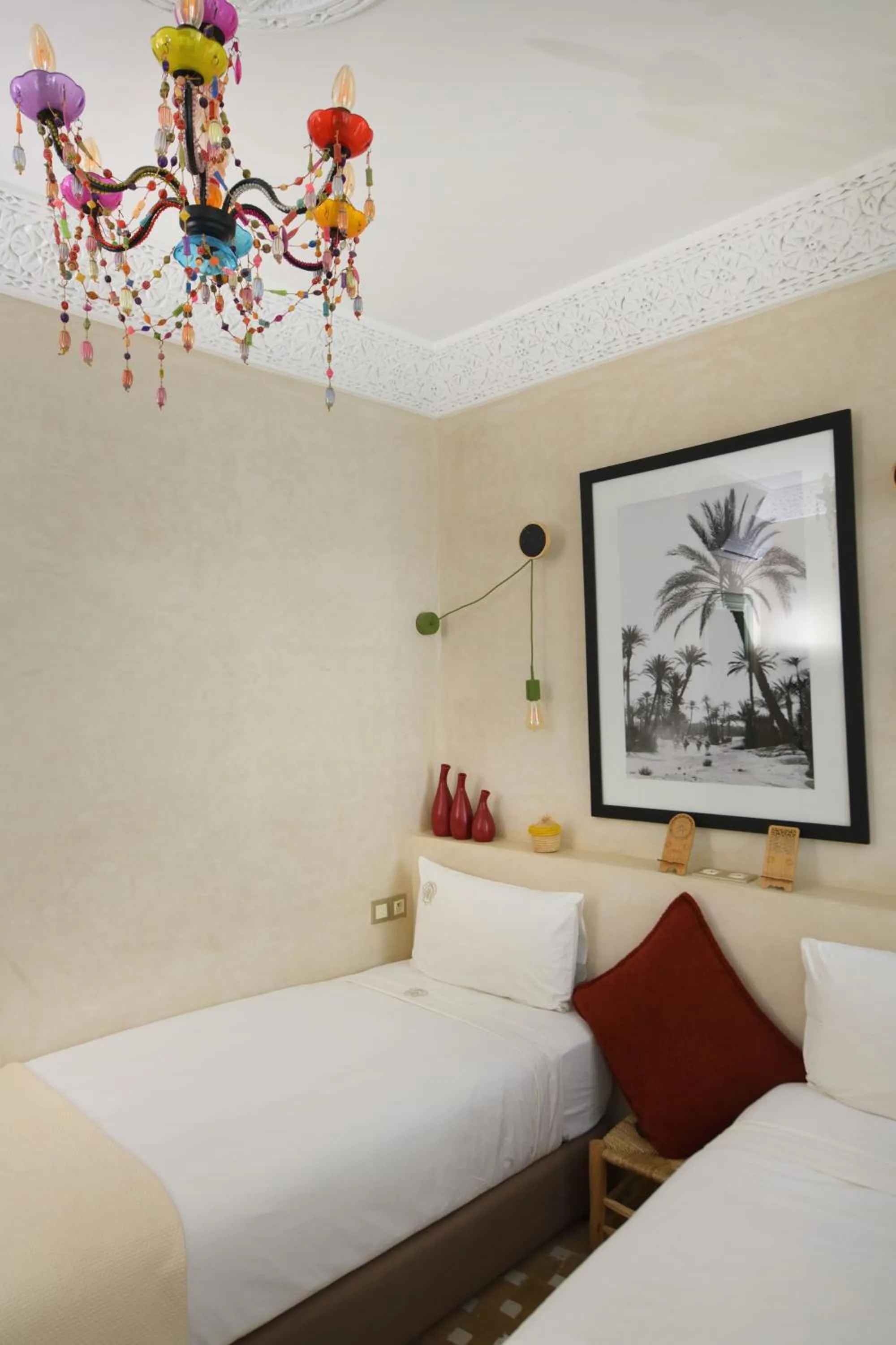 Bed in Riad Palau Marrakech