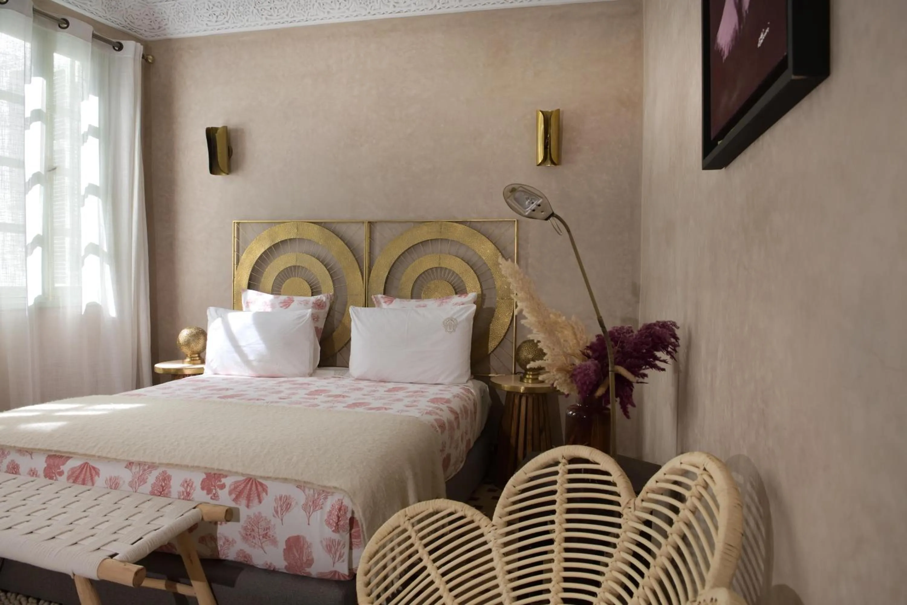 Bed in Riad Palau Marrakech