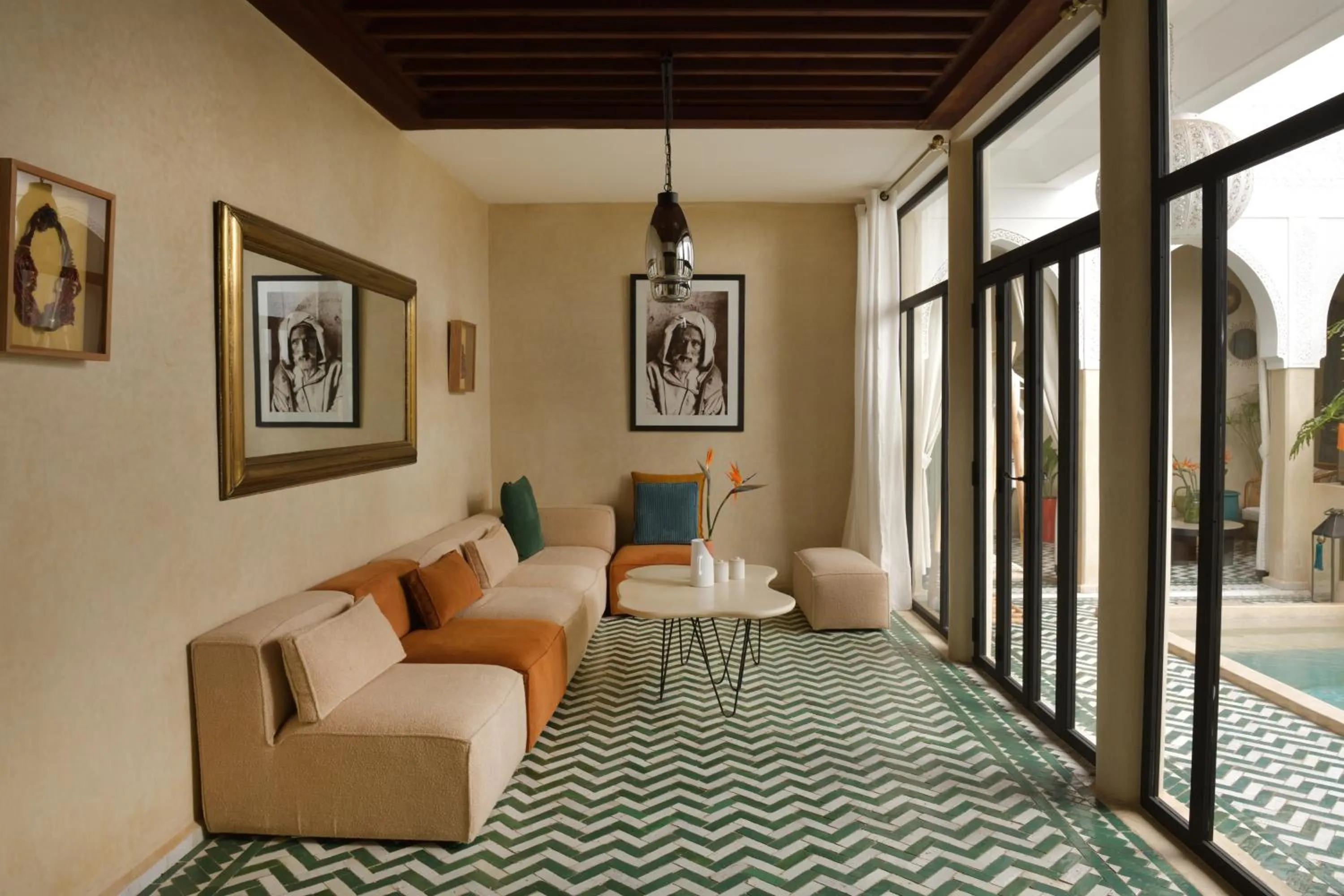 Living room in Riad Palau Marrakech