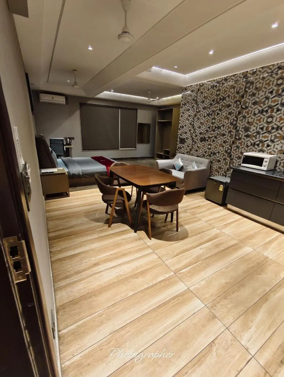 Kitchen or kitchenette in KRYC Luxury Living near Indraprastha Apollo Hospital