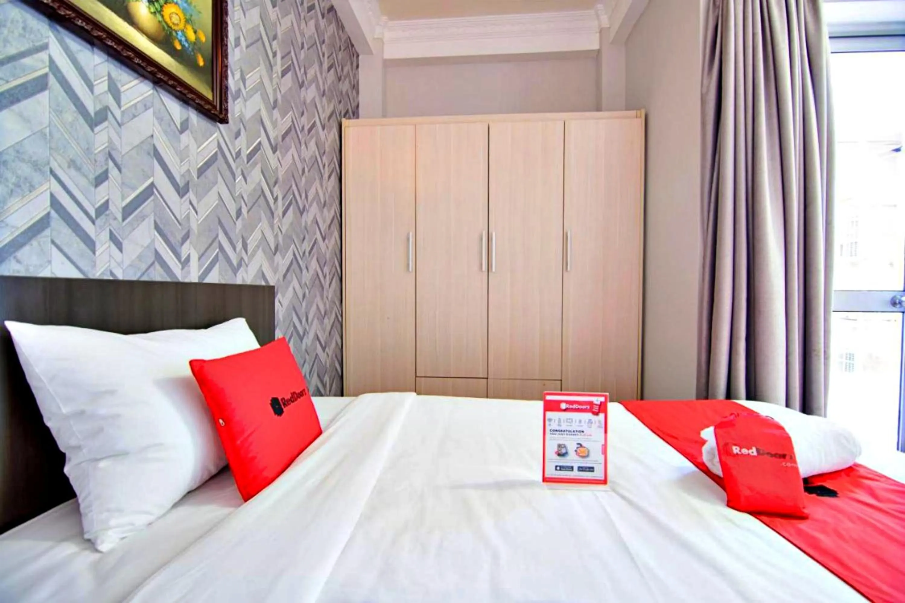 Bed in HANZ Quynh Giang Hotel