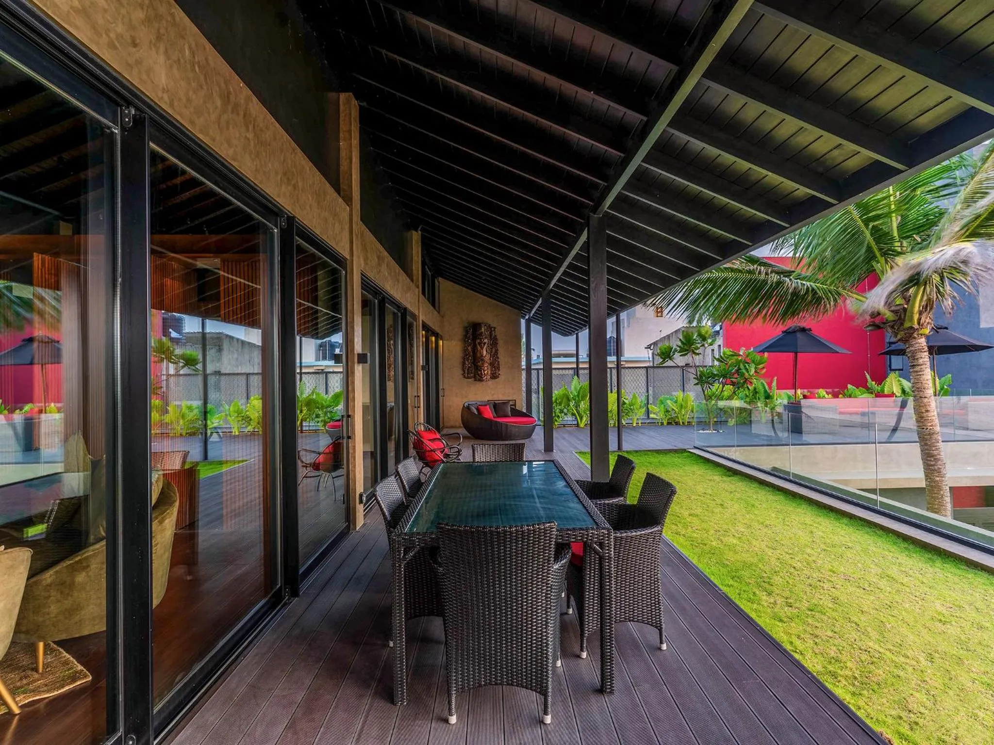 Balcony/Terrace in DORMERO Hotel Sri Lanka Hikkaduwa Beach