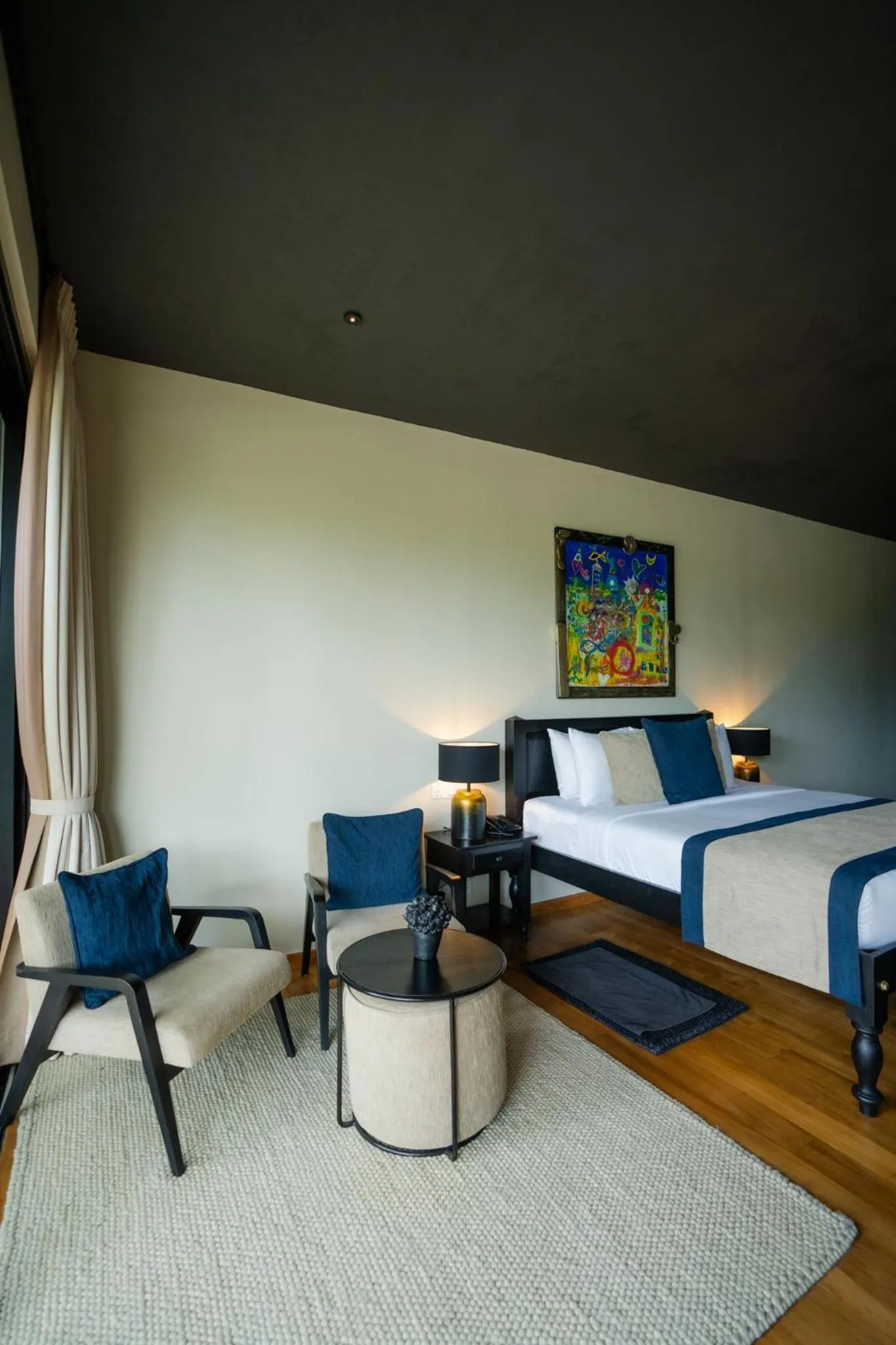 Bed in DORMERO Hotel Sri Lanka Hikkaduwa Beach