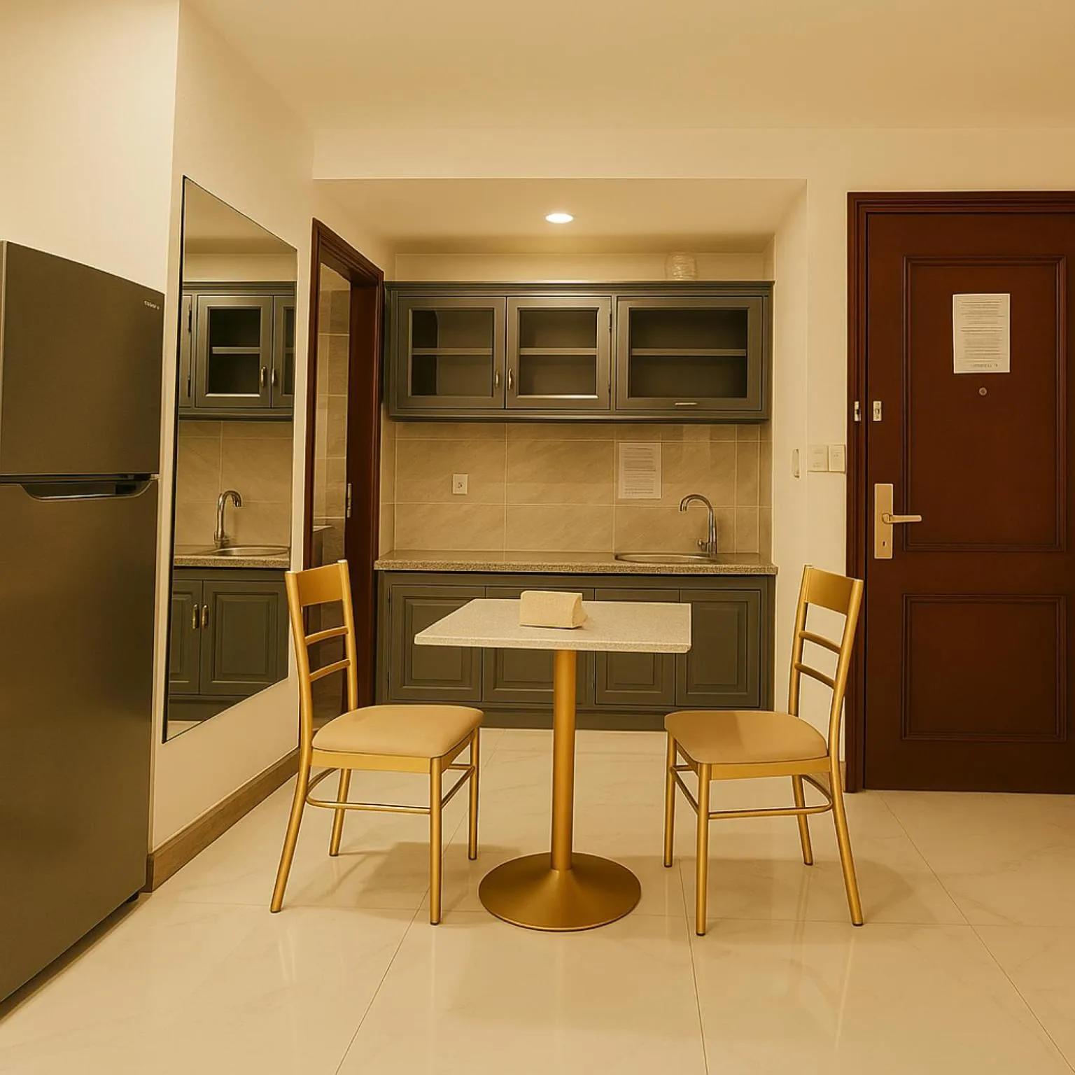 kitchen in Try Residence, The Elysée Koh Pich