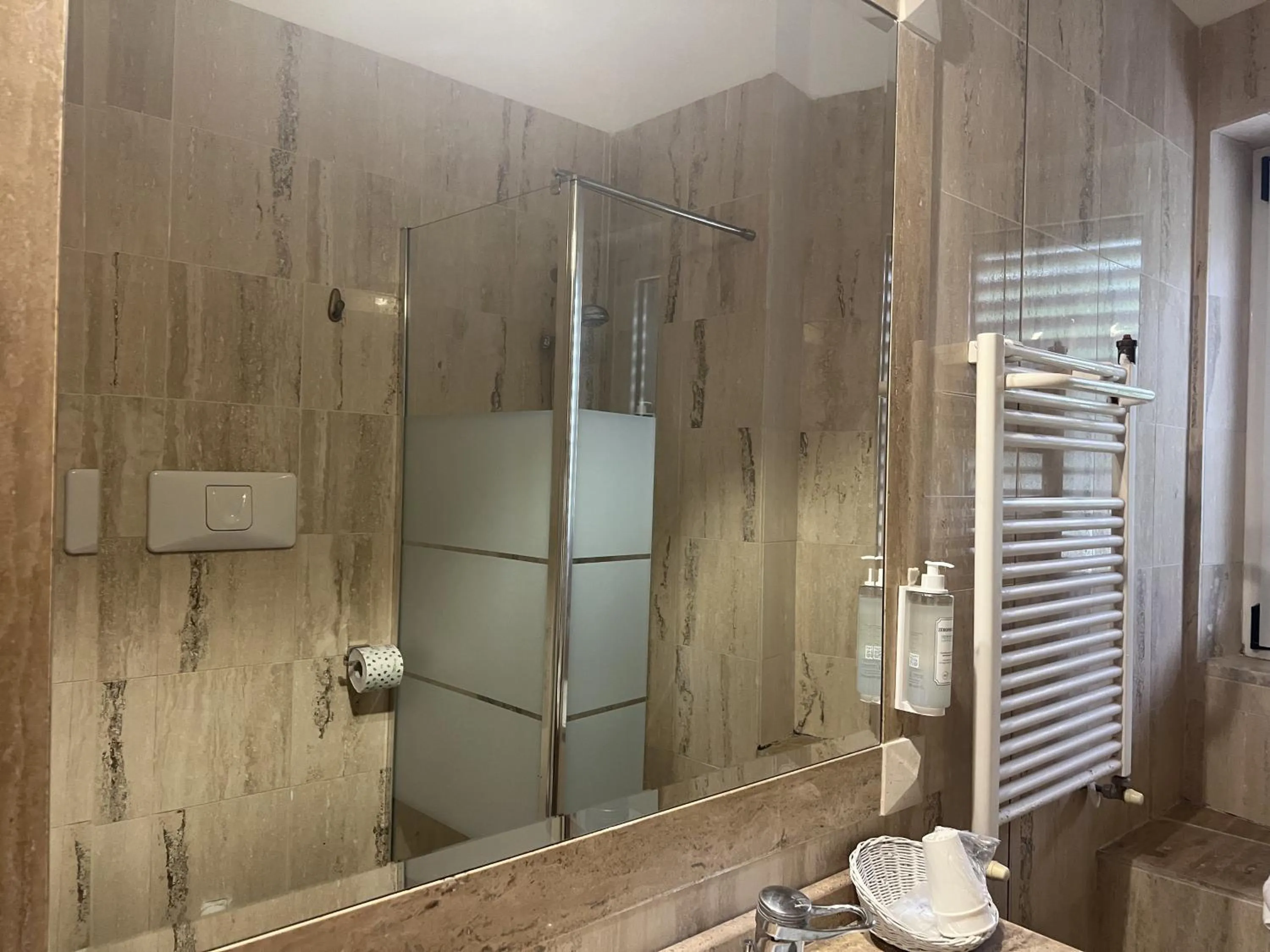 Shower in Hotel Erika