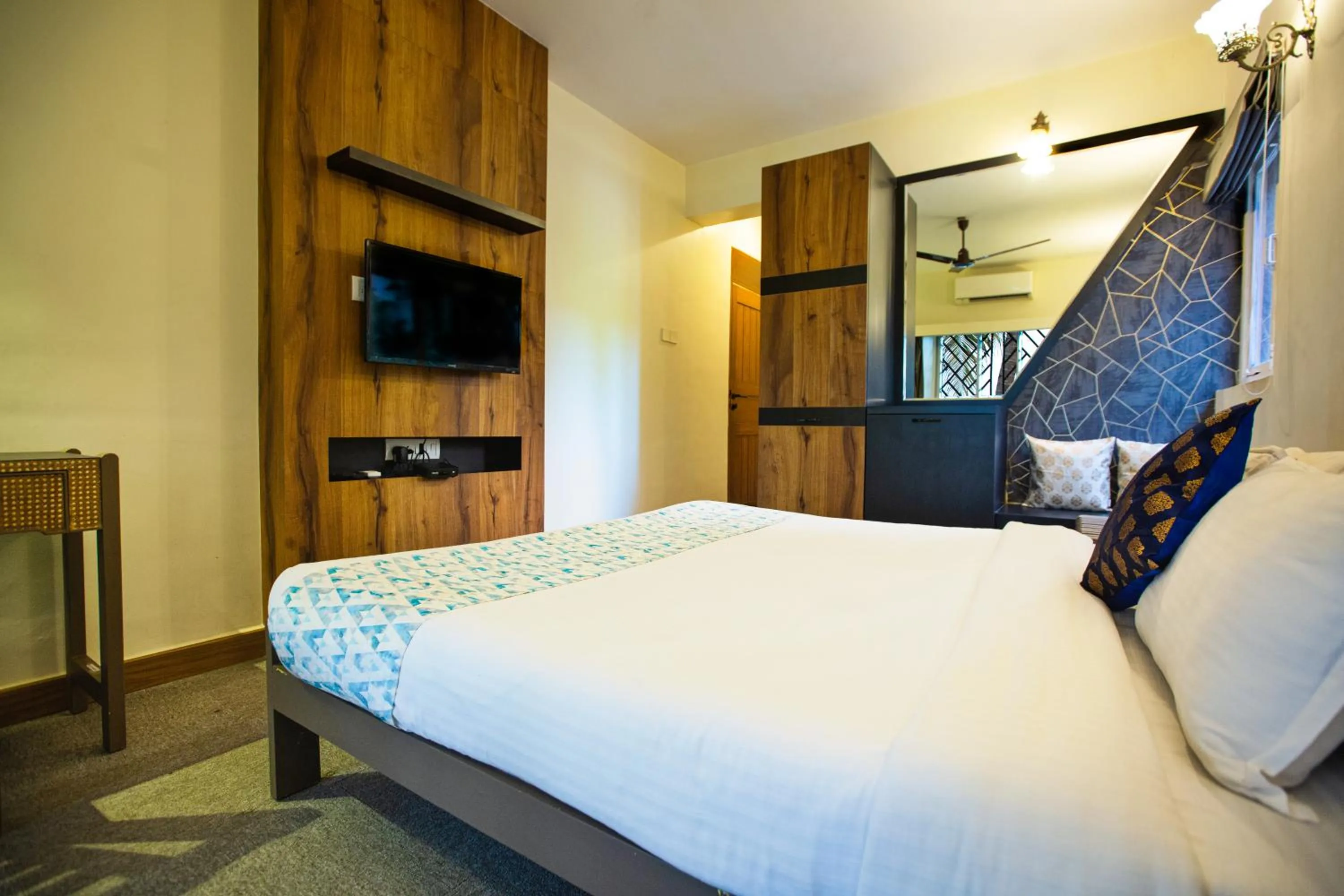 Bed in Hotel Bela Goa